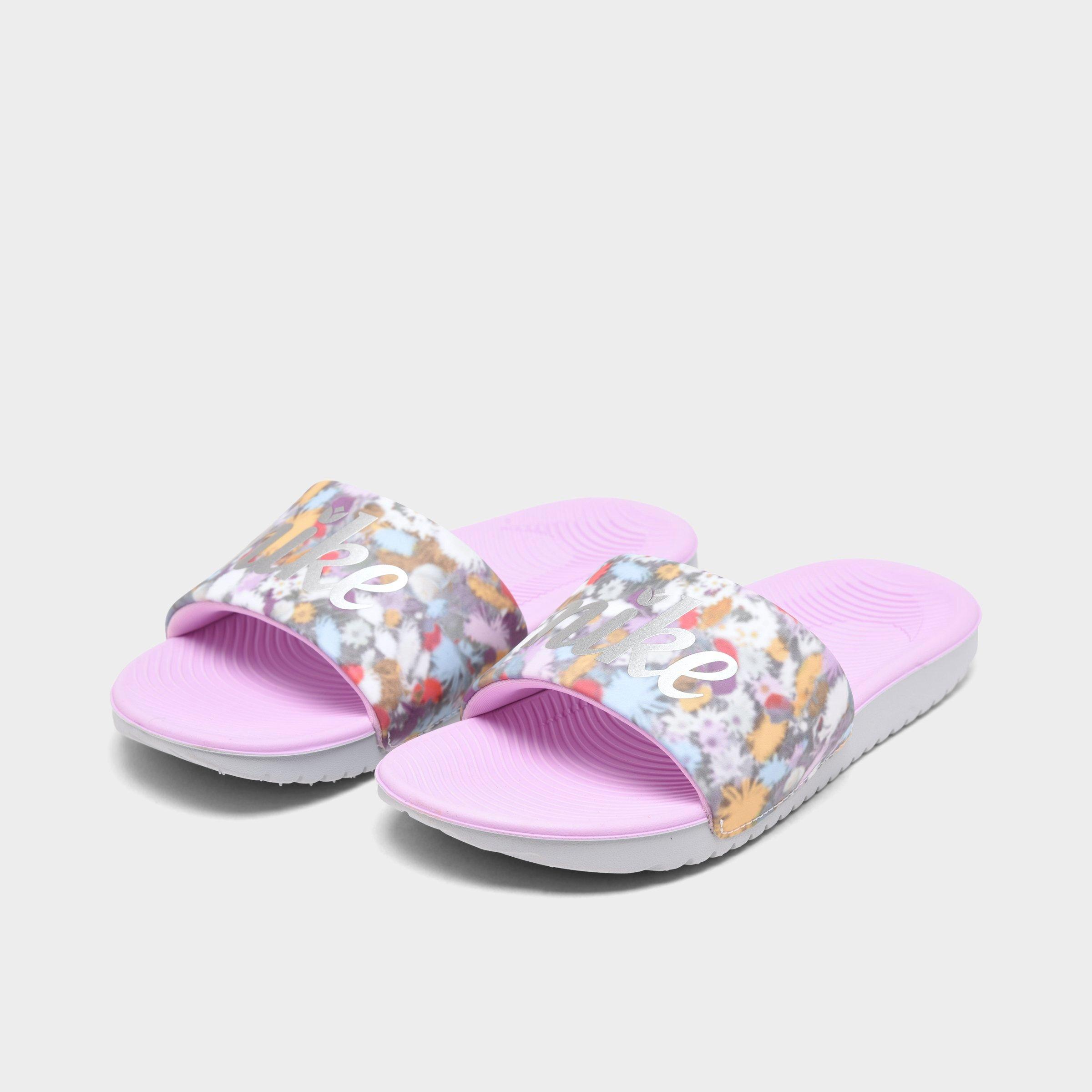 nike floral slide sandals