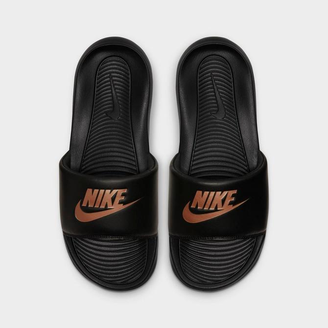 Womens nike rose gold slides sale