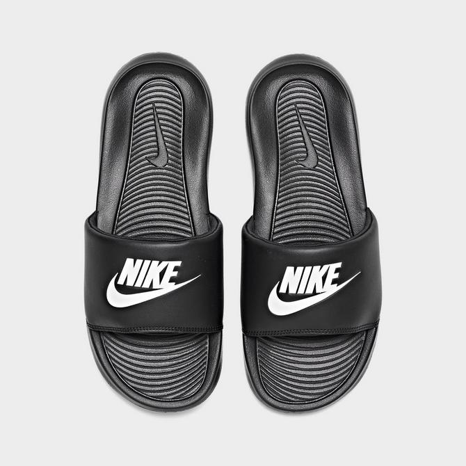 Women's nike benassi slides on sale black