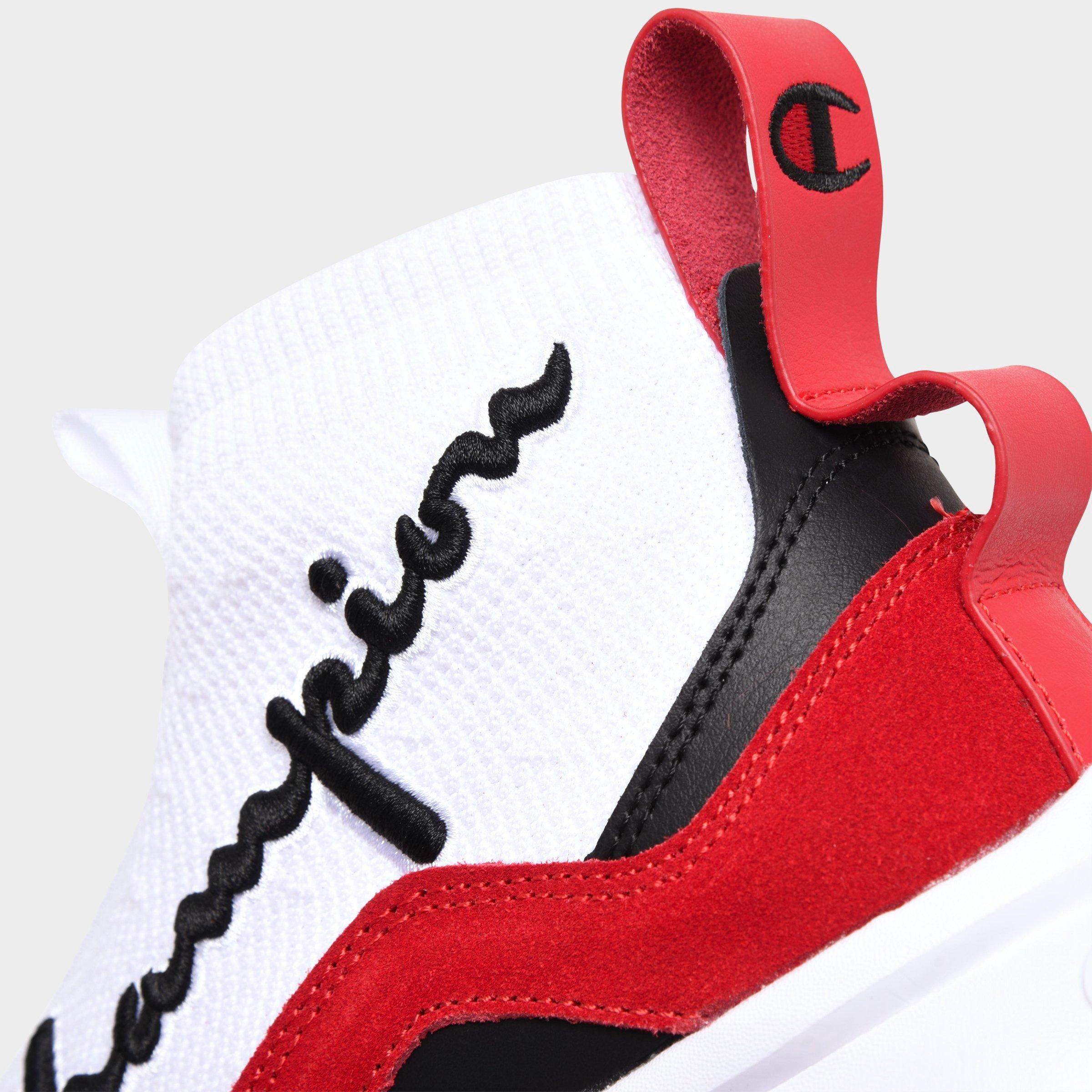 champion red and black shoes