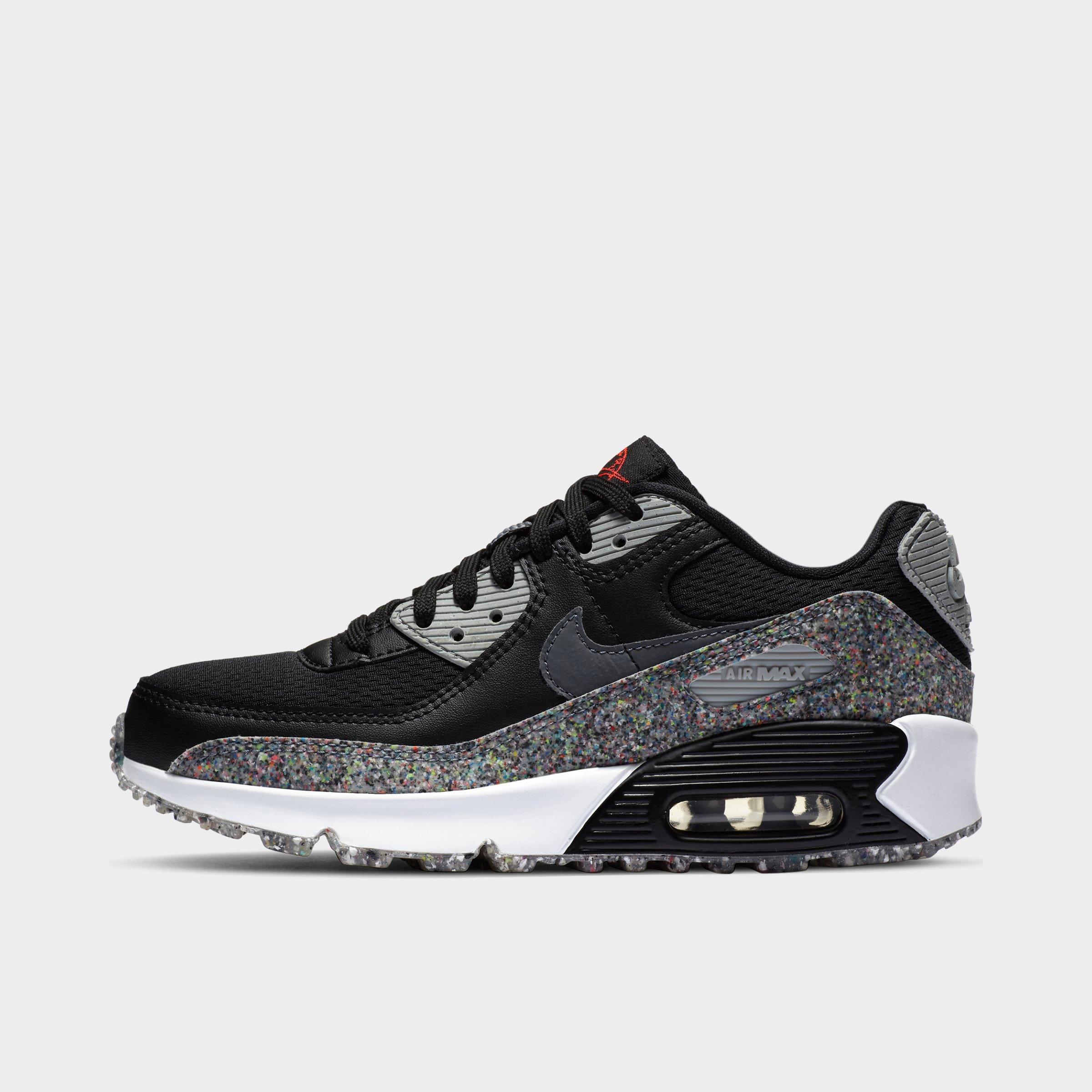 nike air max black and white speckled