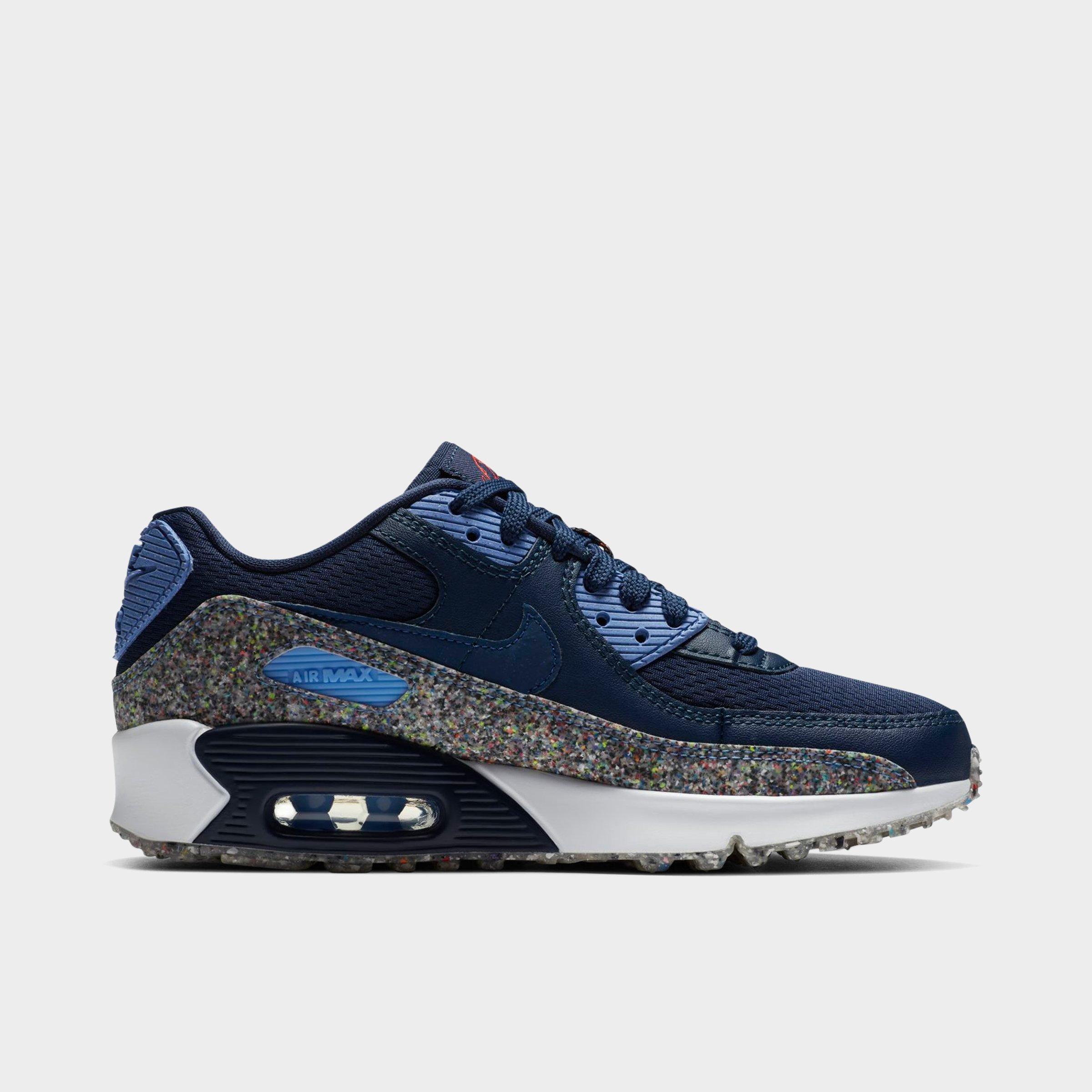 air max 90 navy blue and white