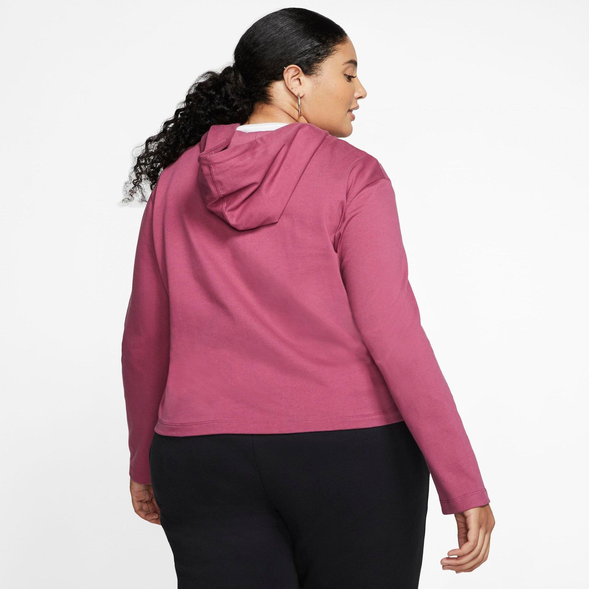 nike women's sportswear jersey hoodie