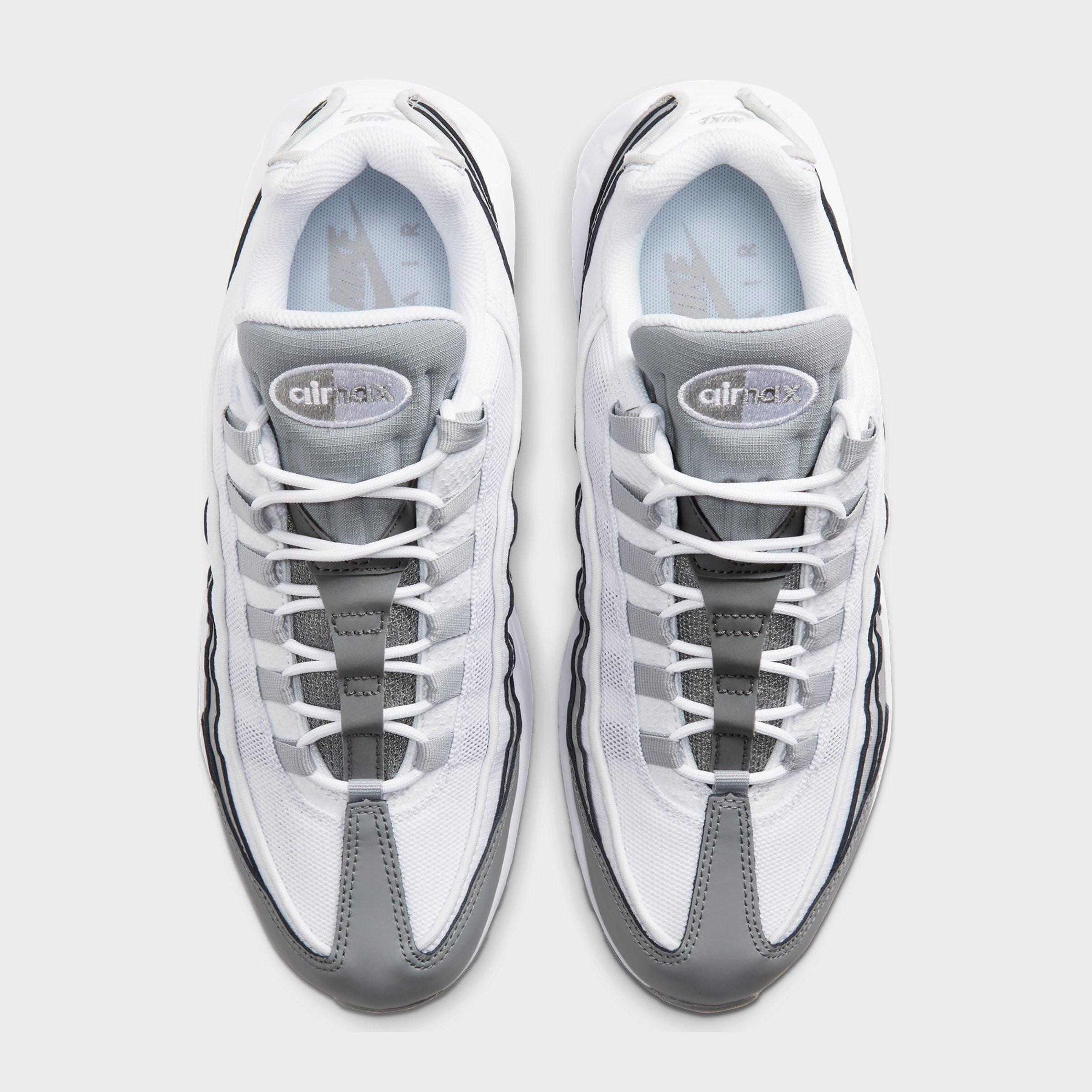 grey and white 95 air max