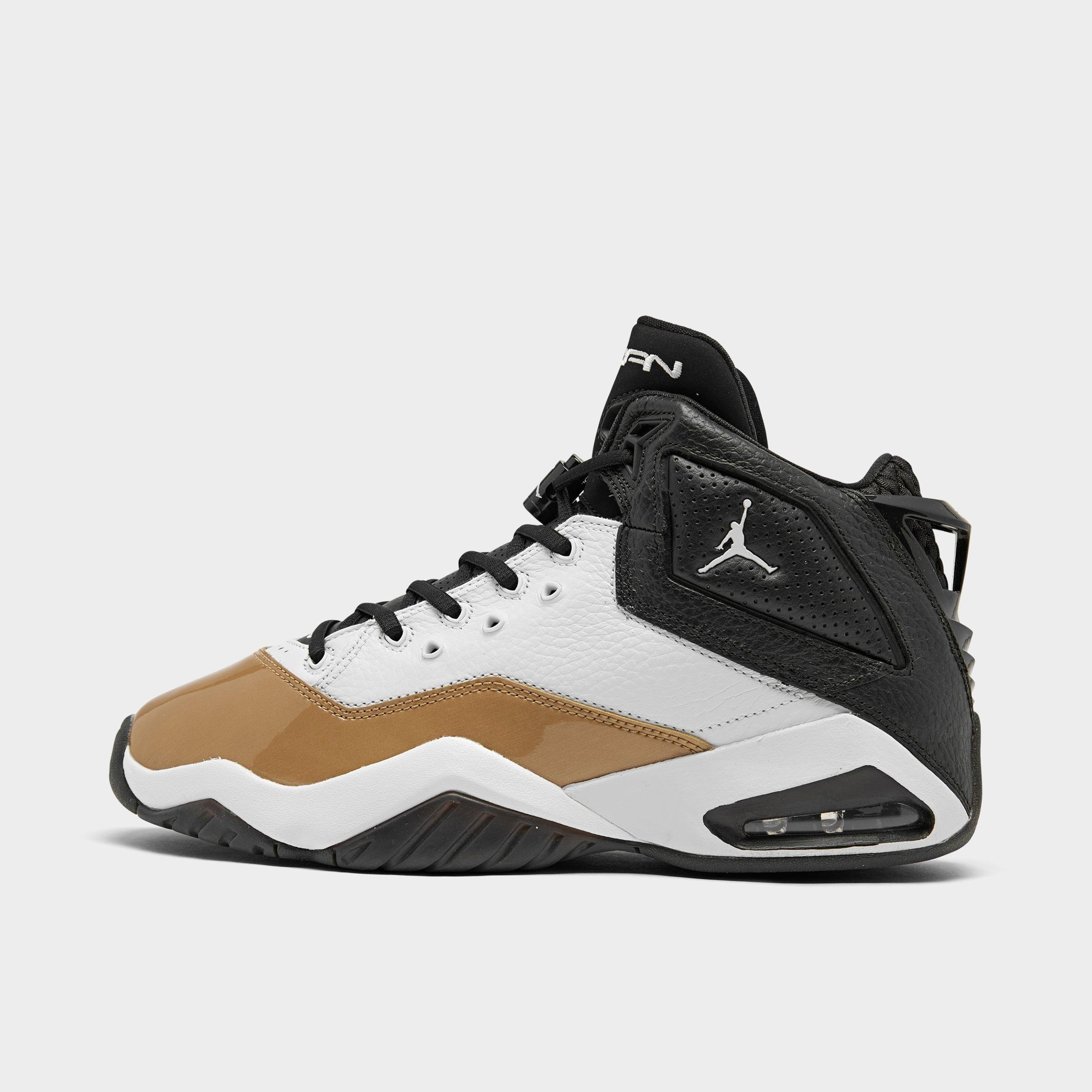 black and gold jordan basketball shoes