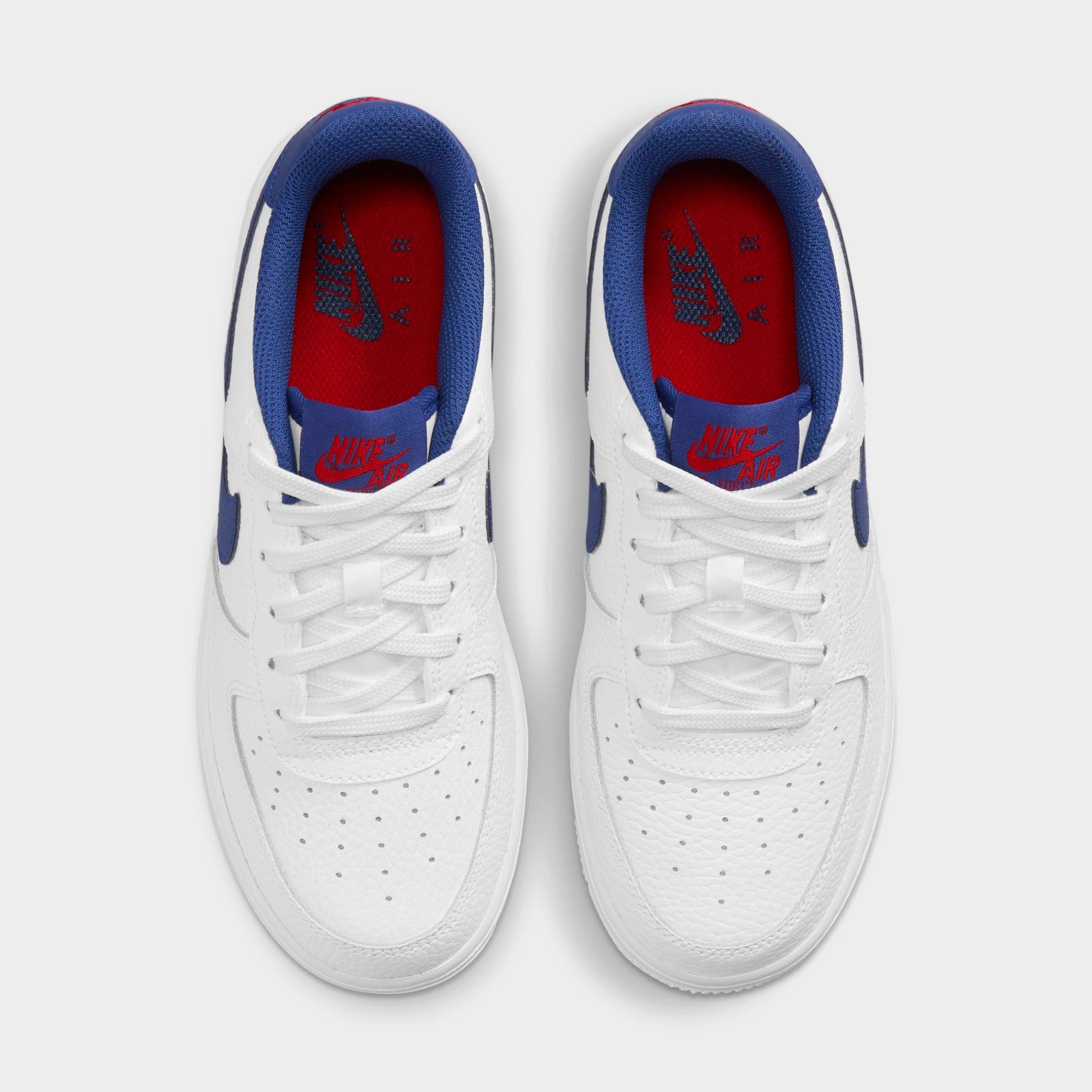 air force 1 red and blue tick