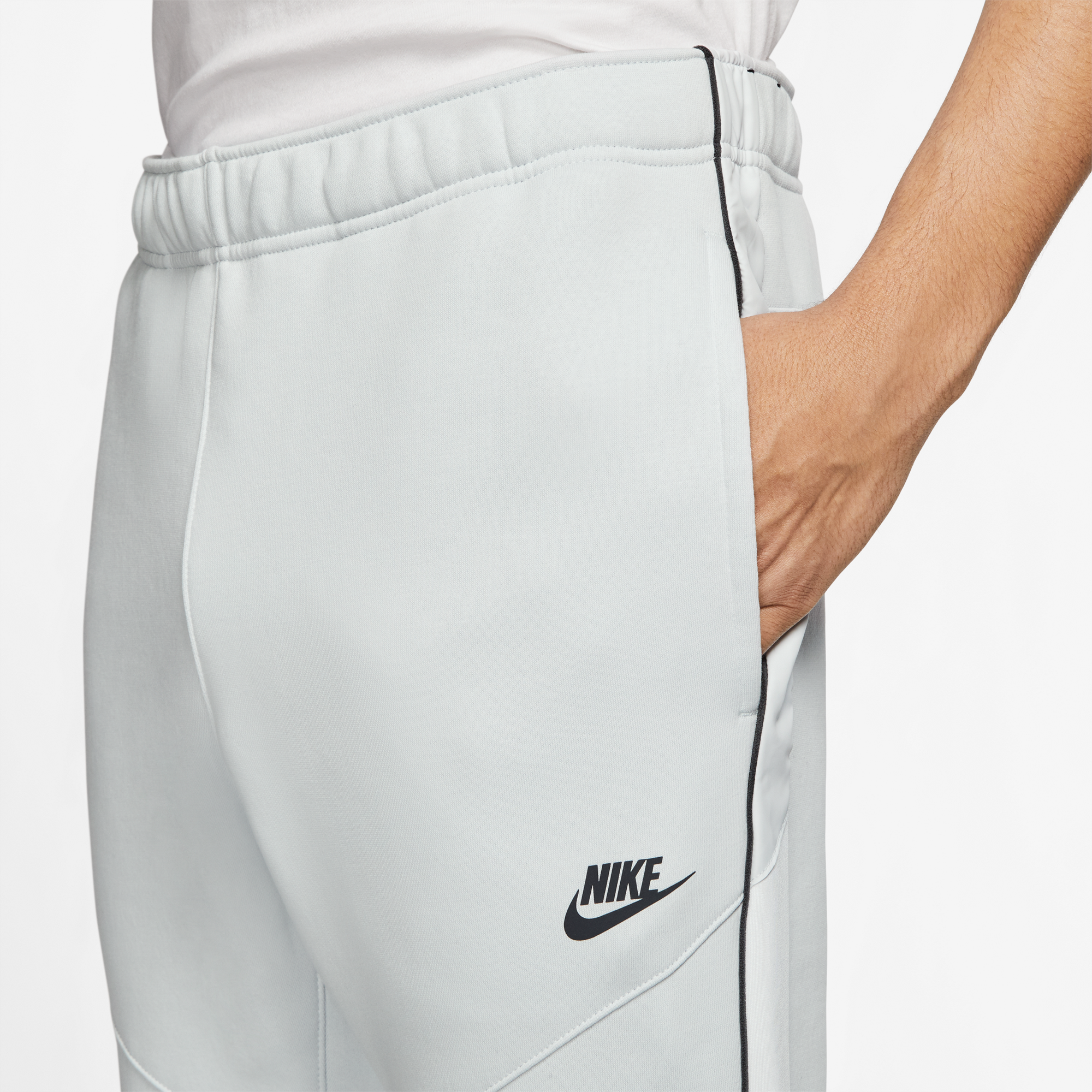 men's nike sportswear mixed fleece jogger pants