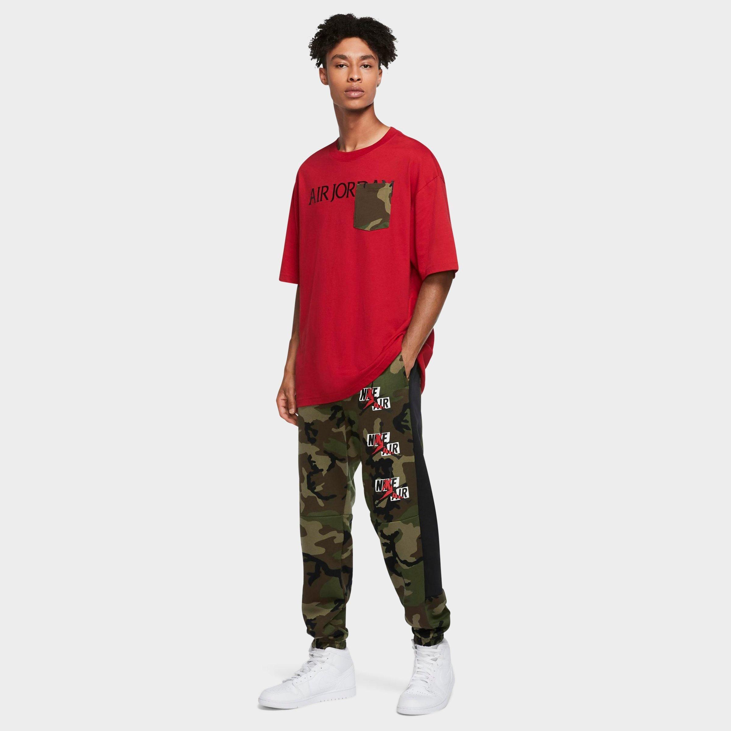 men's jordan jumpman camo fleece jogger pants