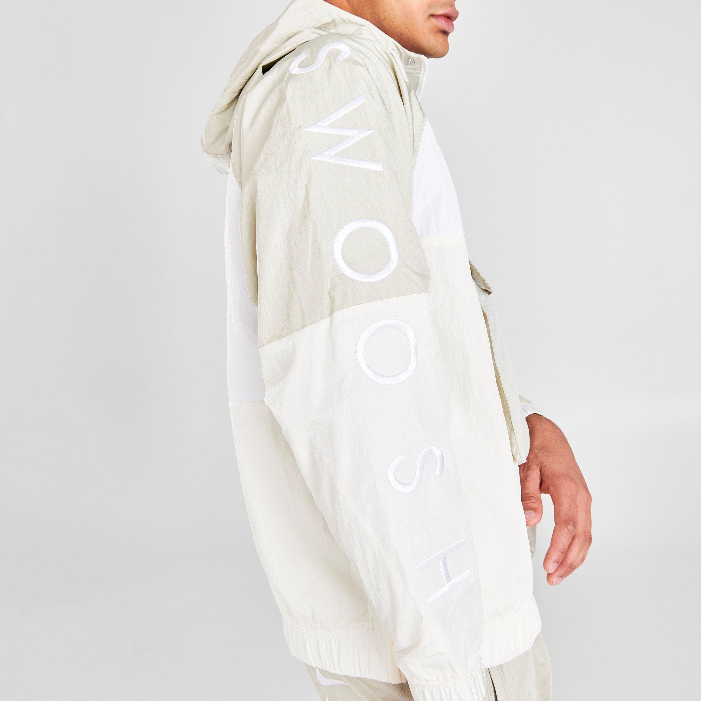 nike sportswear swoosh woven hooded jacket