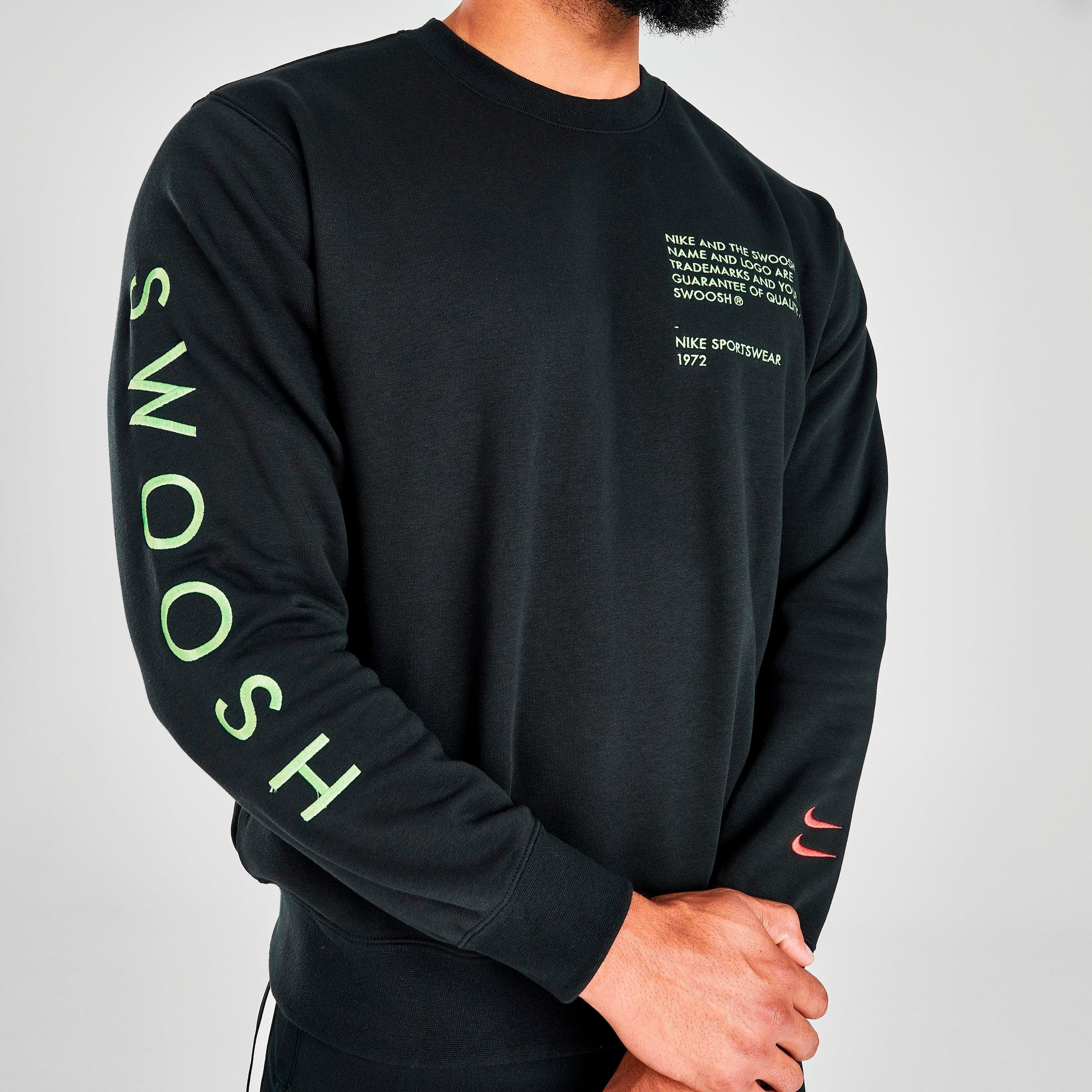 men's nike sportswear swoosh 1972 crewneck sweatshirt