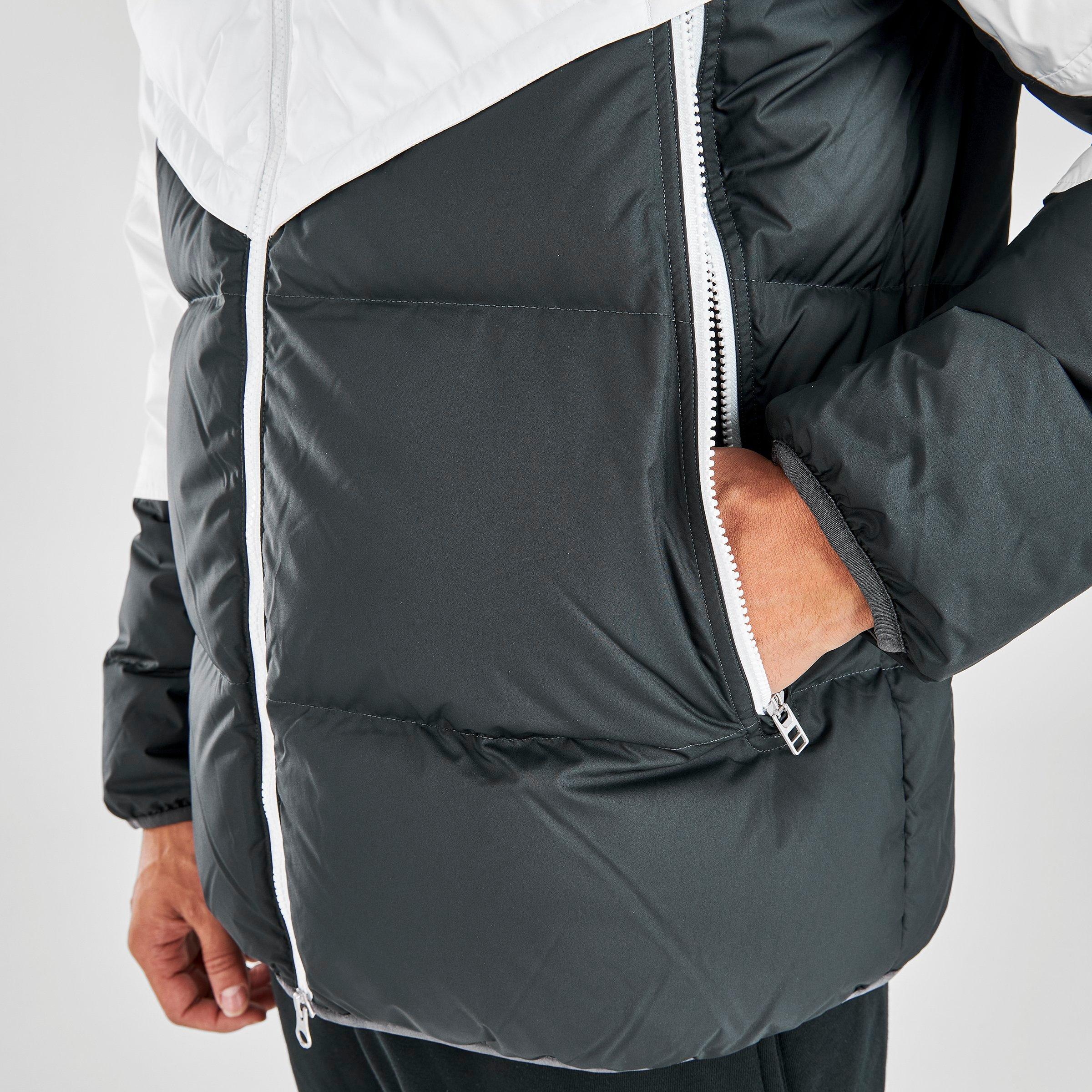 nike down fill jacket grey