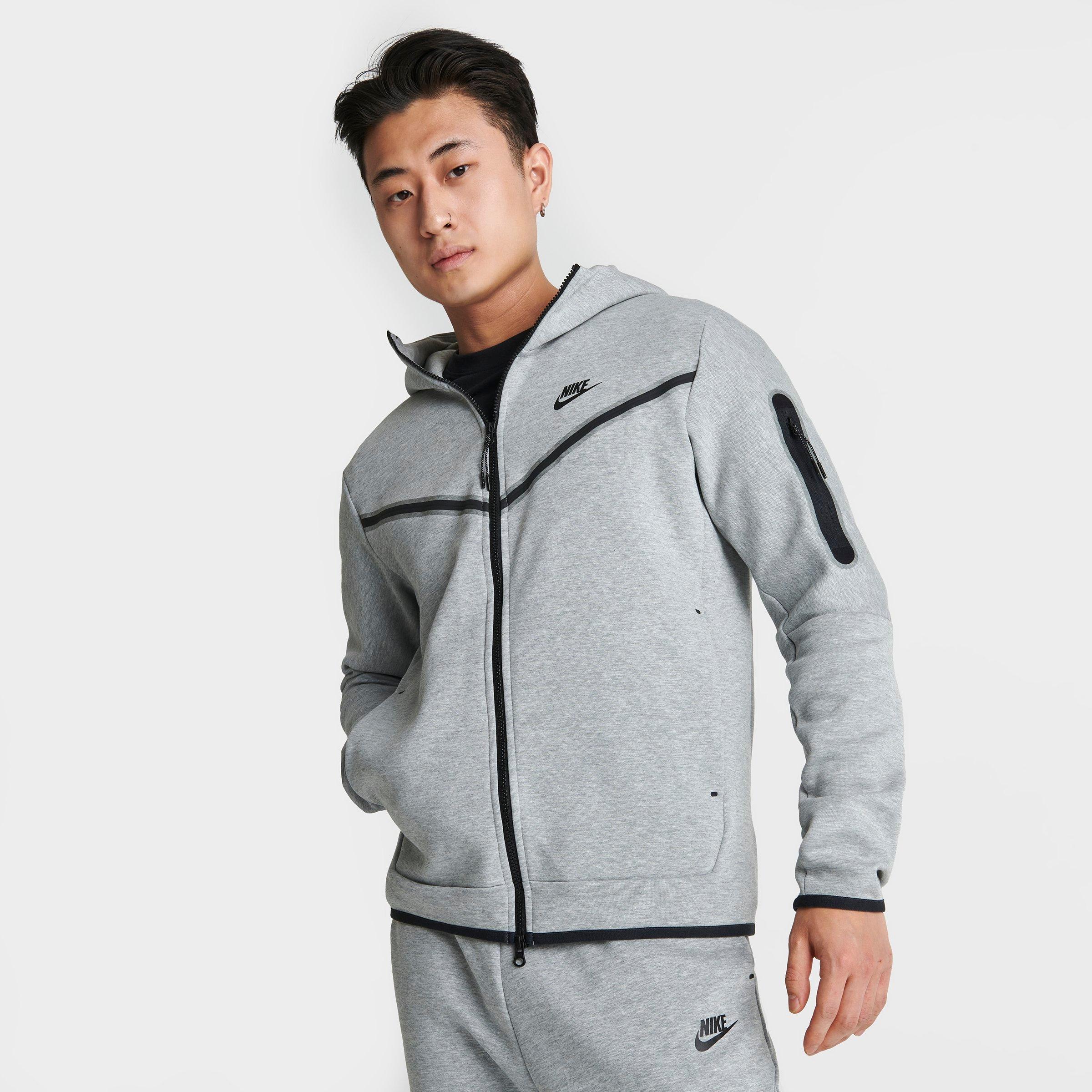 men's nike sportswear tech fleece taped full zip hoodie