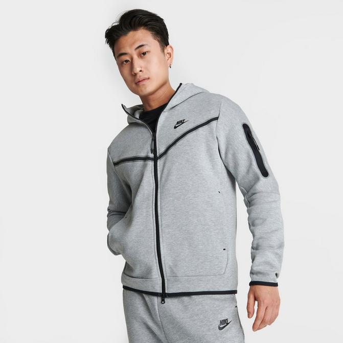 grey nike tech zip up