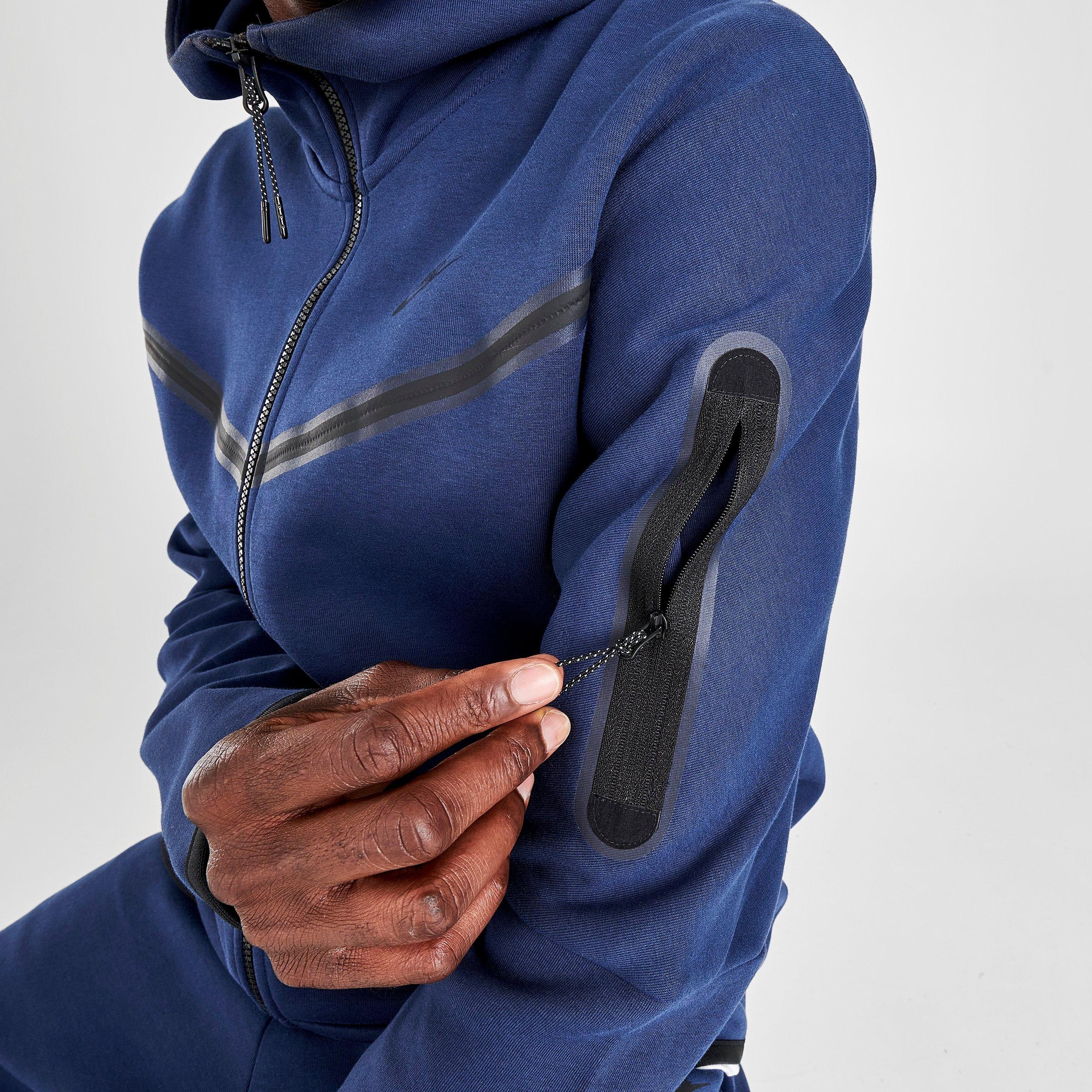 nike sportswear tech fleece hoodie blue