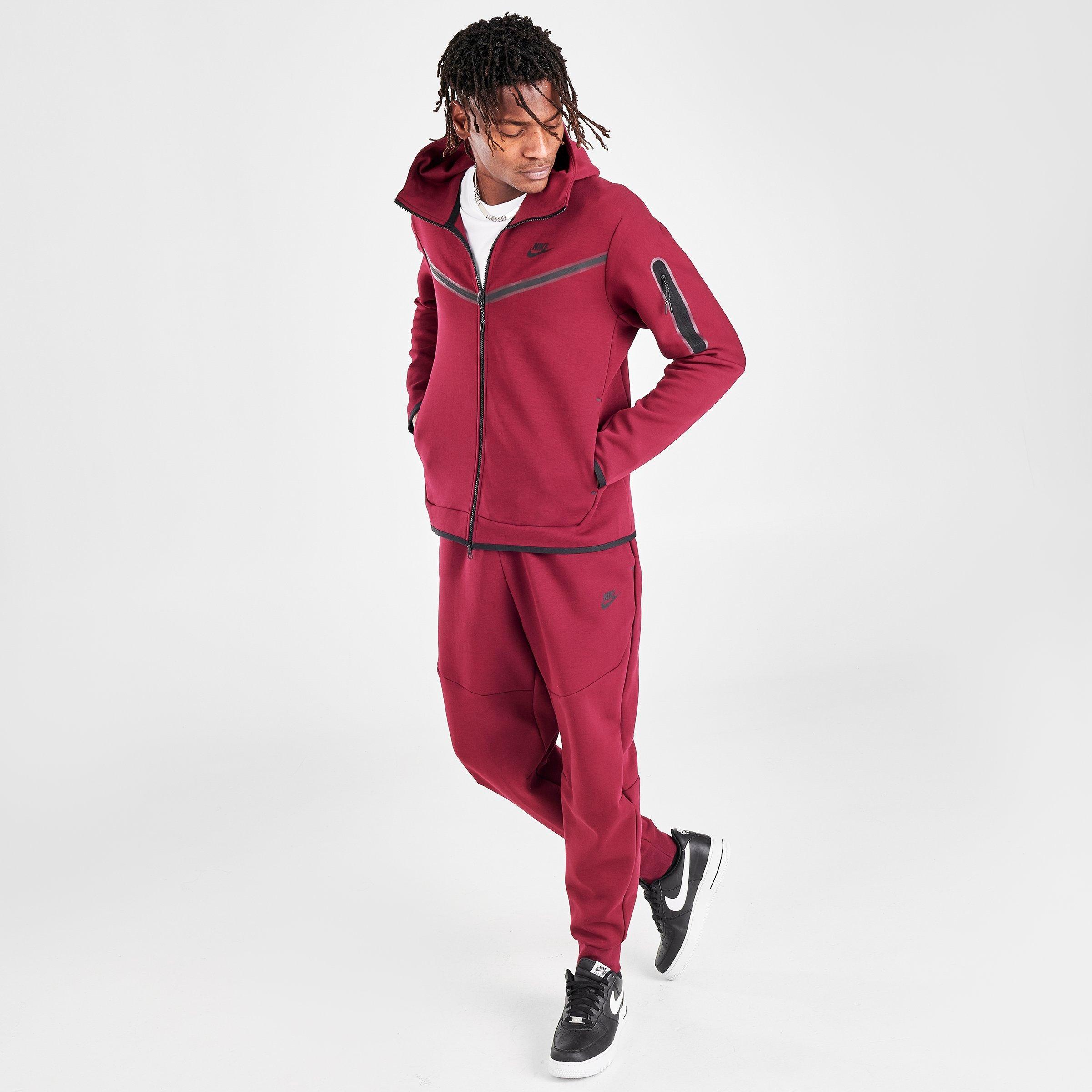 nike sportswear tech fleece red