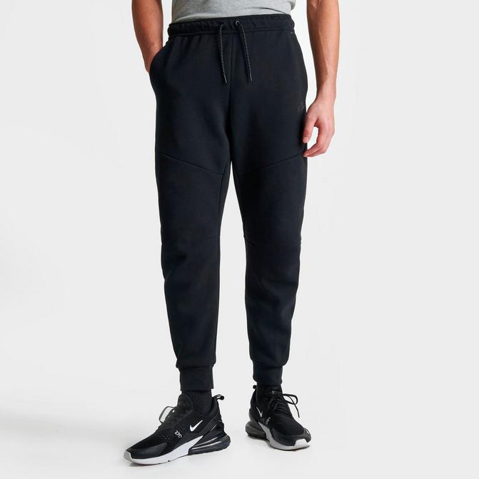 men's nike sportswear essential taped fleece track jogger pants