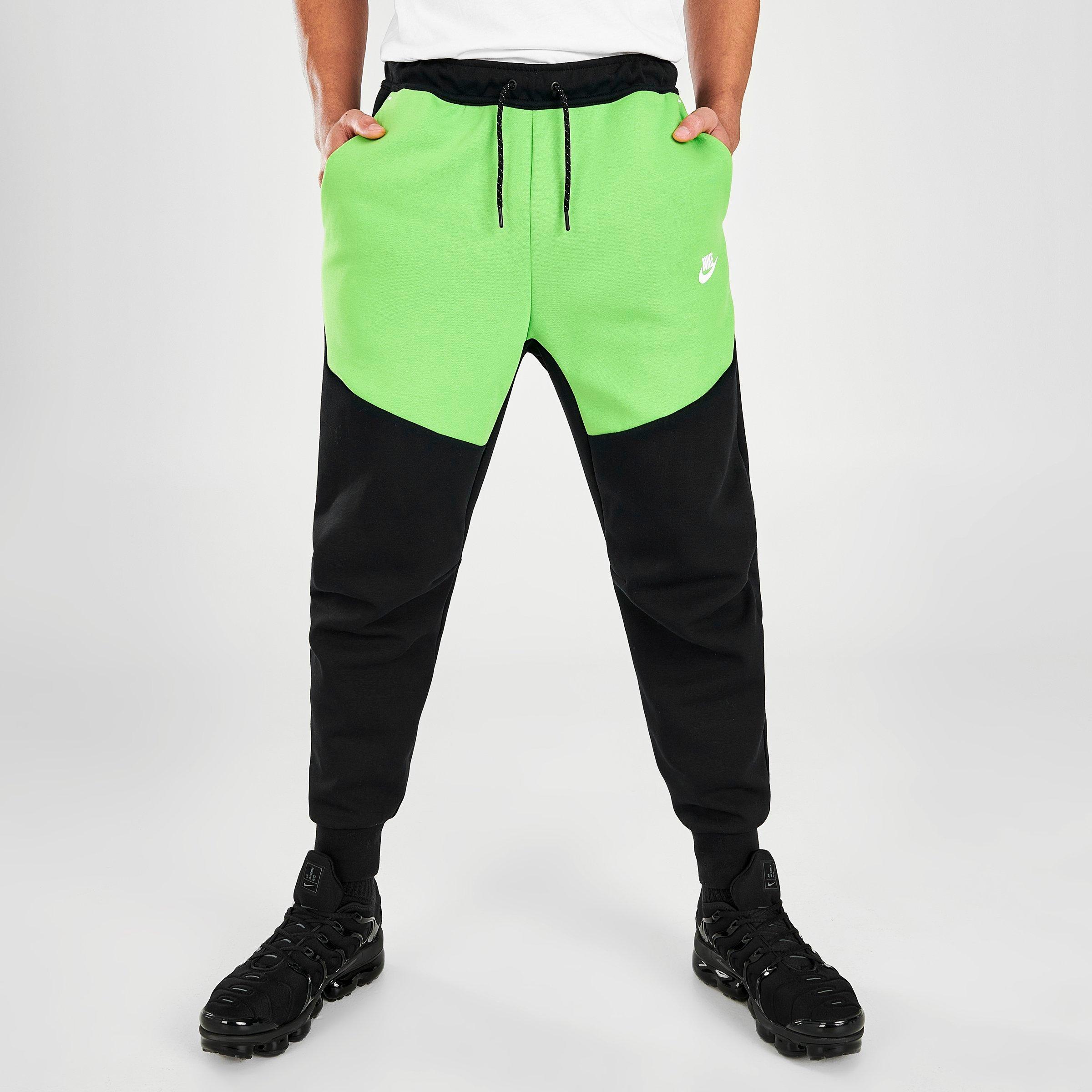 green nike jogging pants
