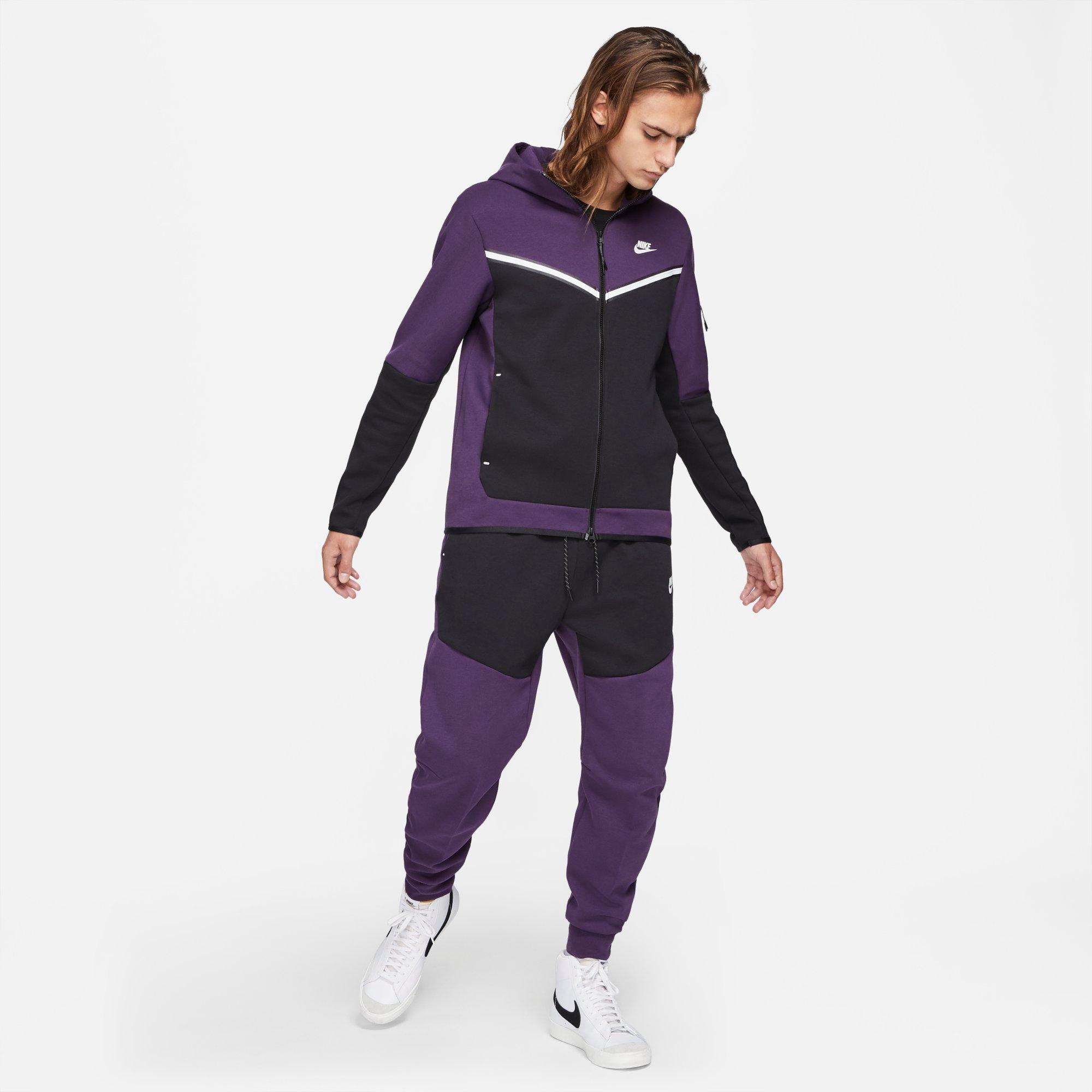 purple nike tech fleece joggers