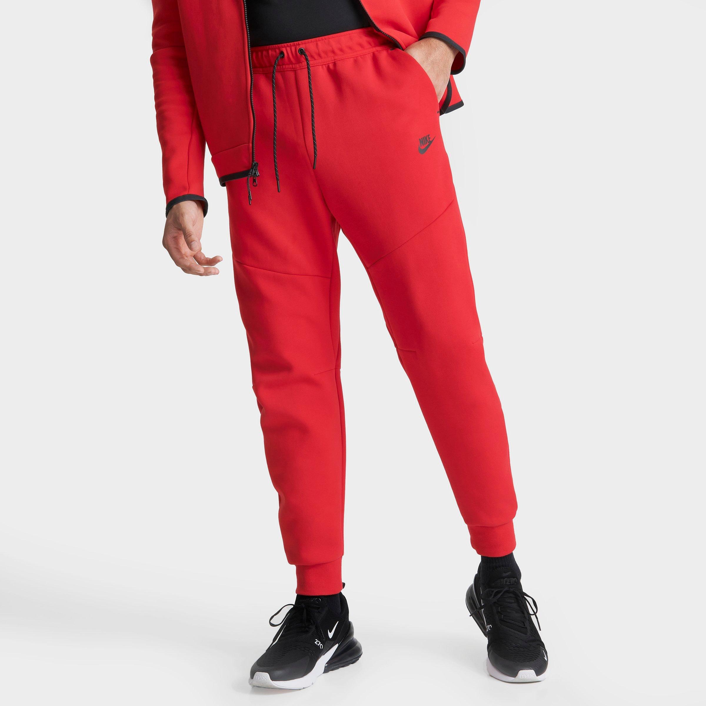 nike pants black and red