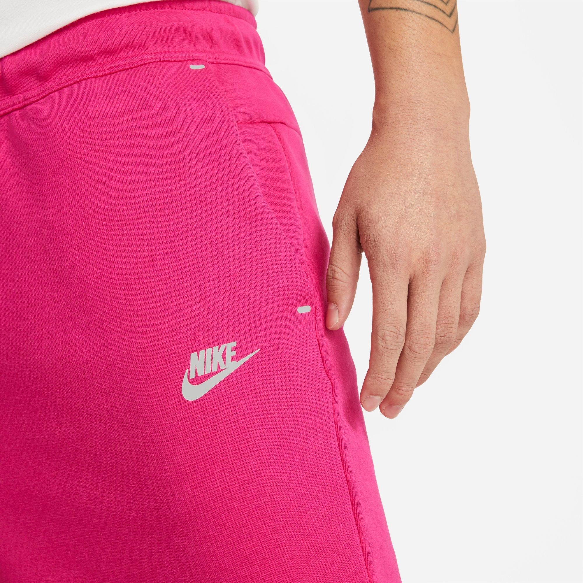 pink nike sweat shorts