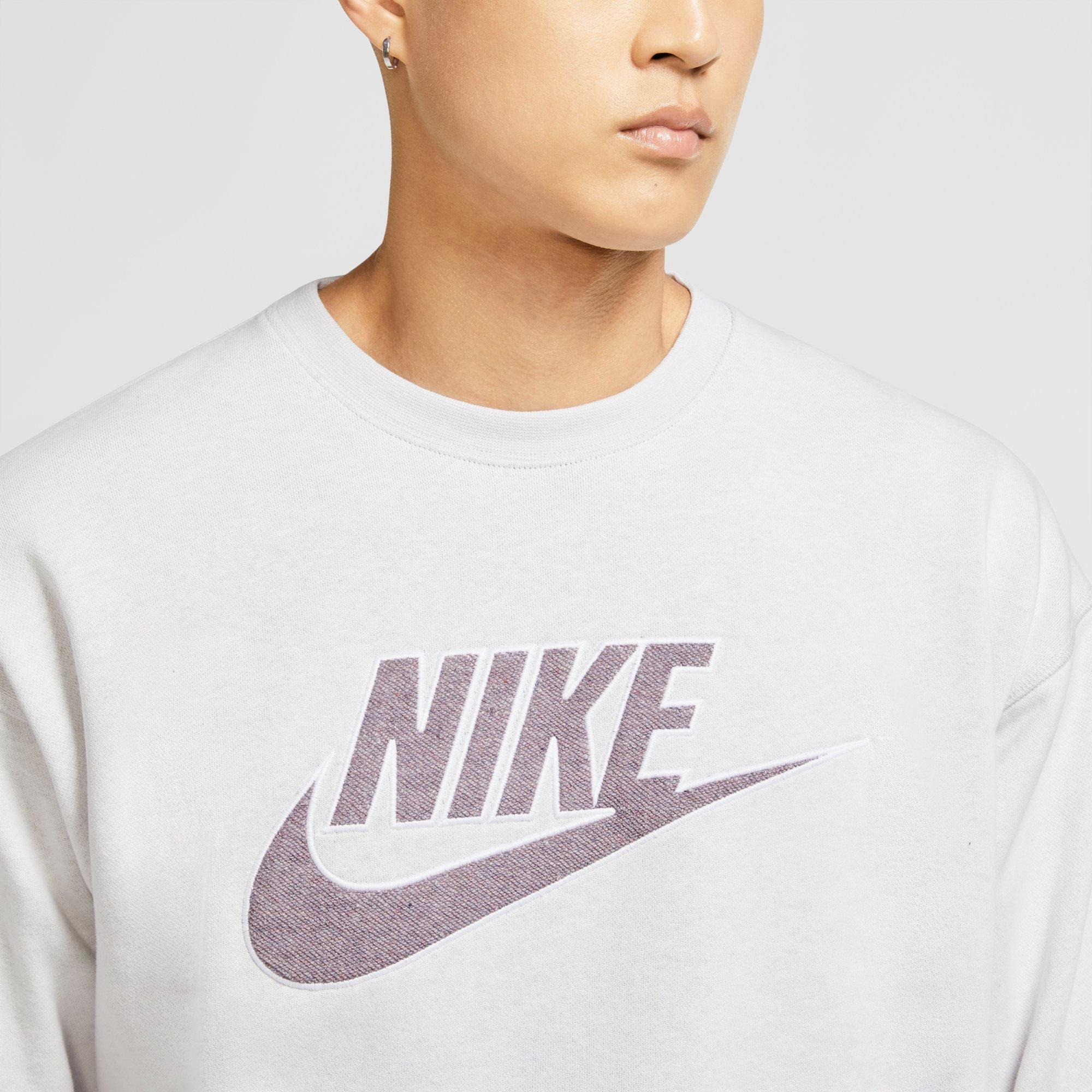 nike essentials beige crew neck sweatshirt