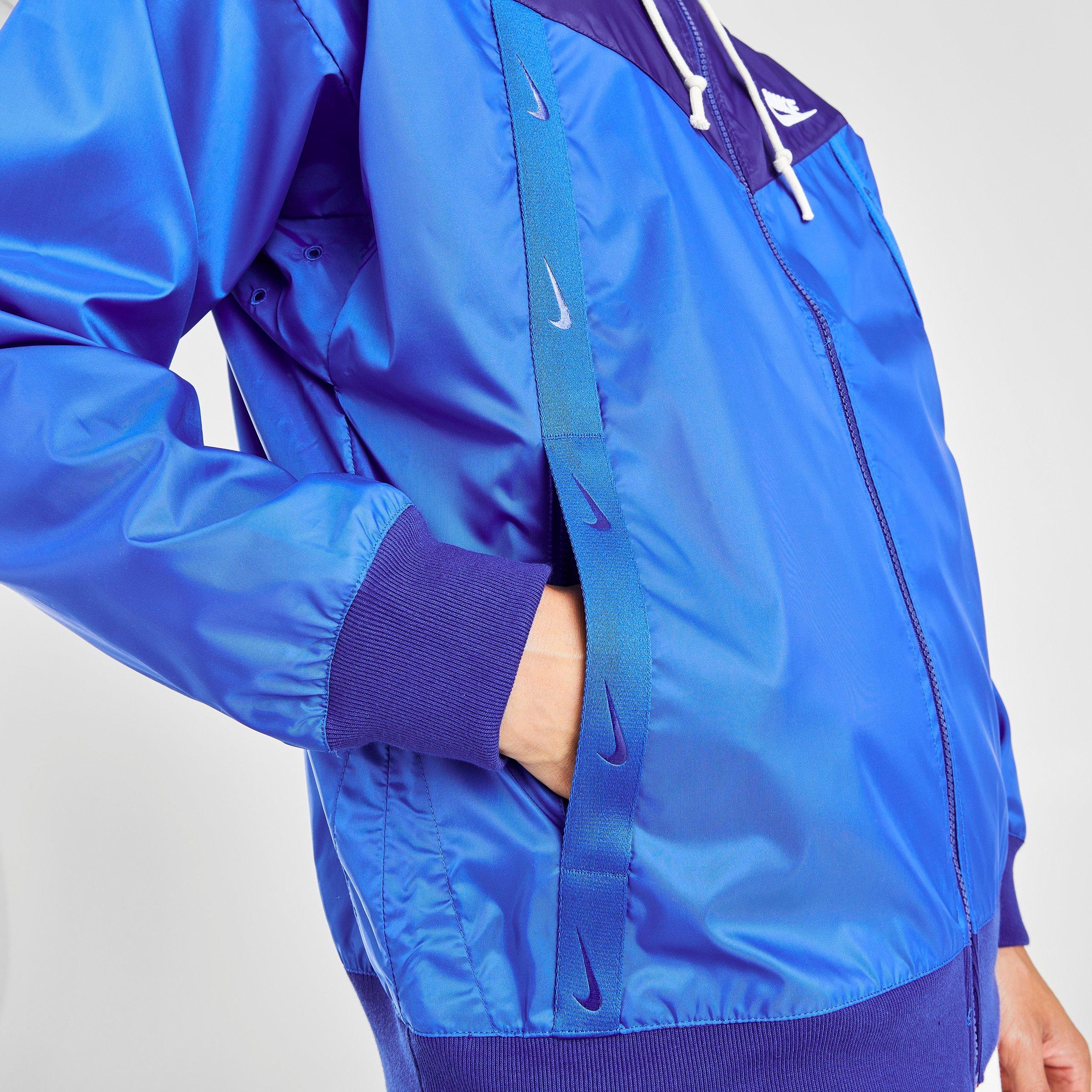 nike windbreaker royal blue