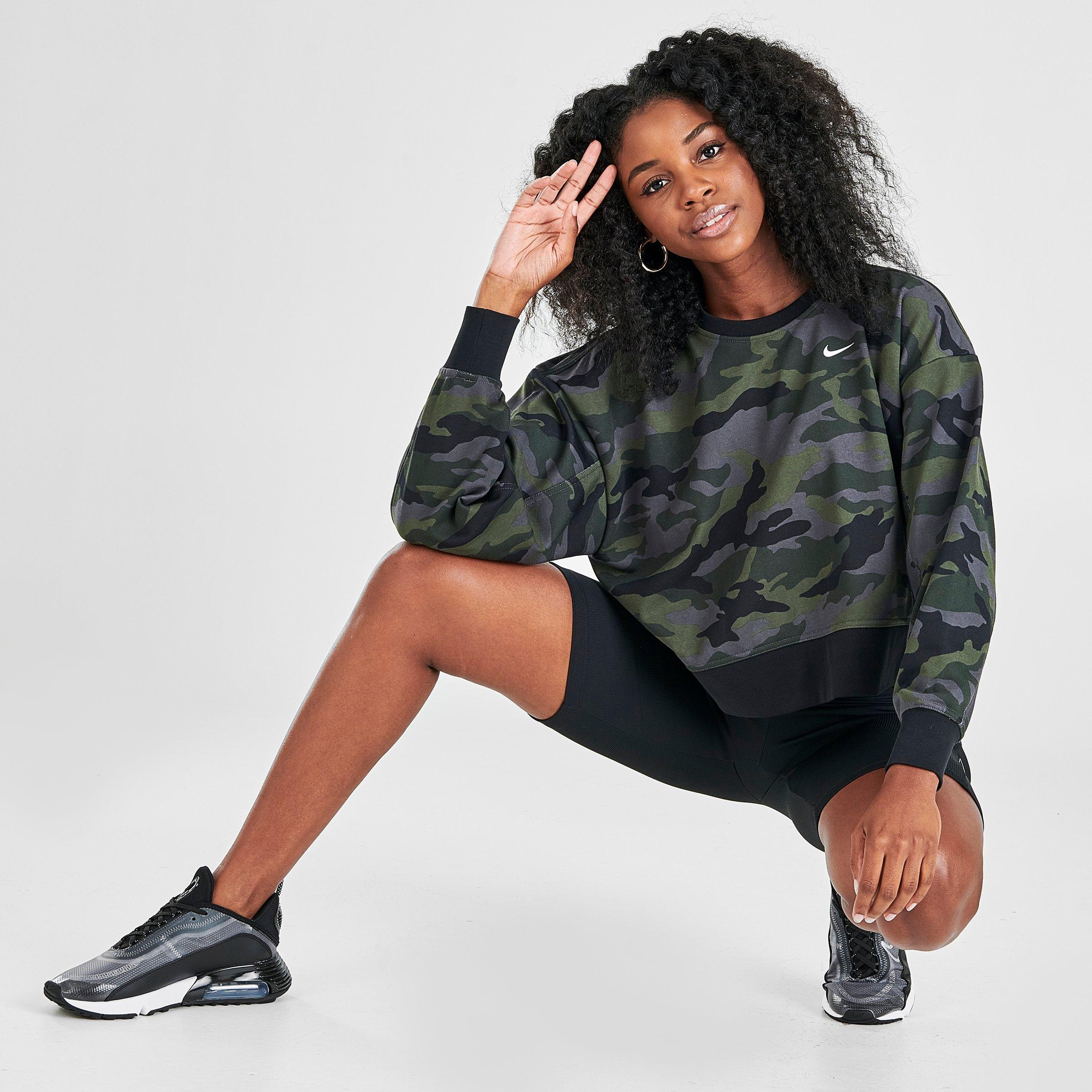 nike camo crewneck sweatshirt