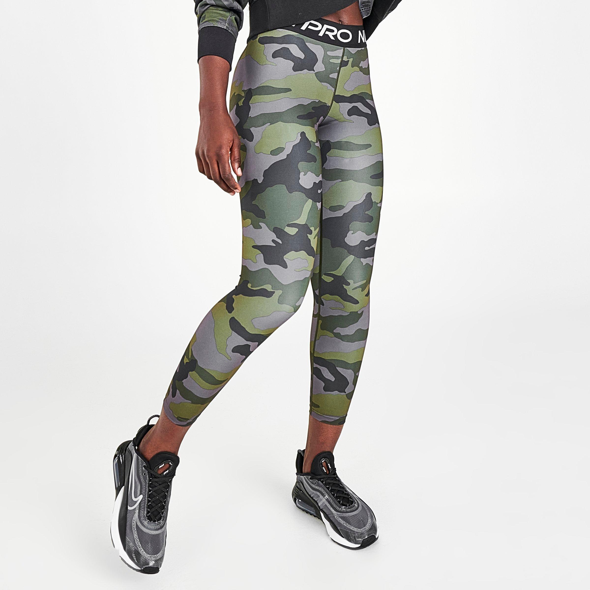 cropped nike pro camo leggings