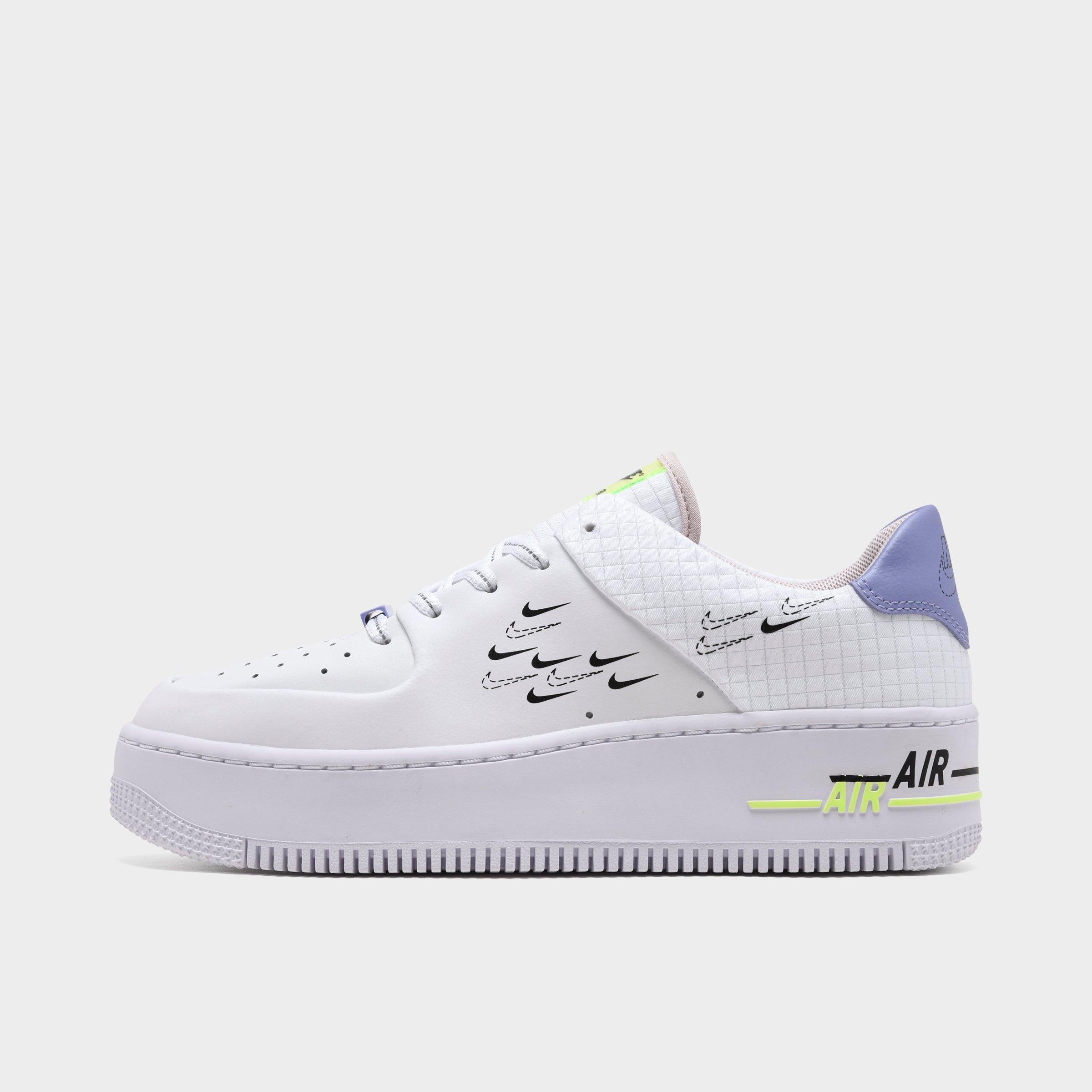 nike air force 1 sage white black ghost green