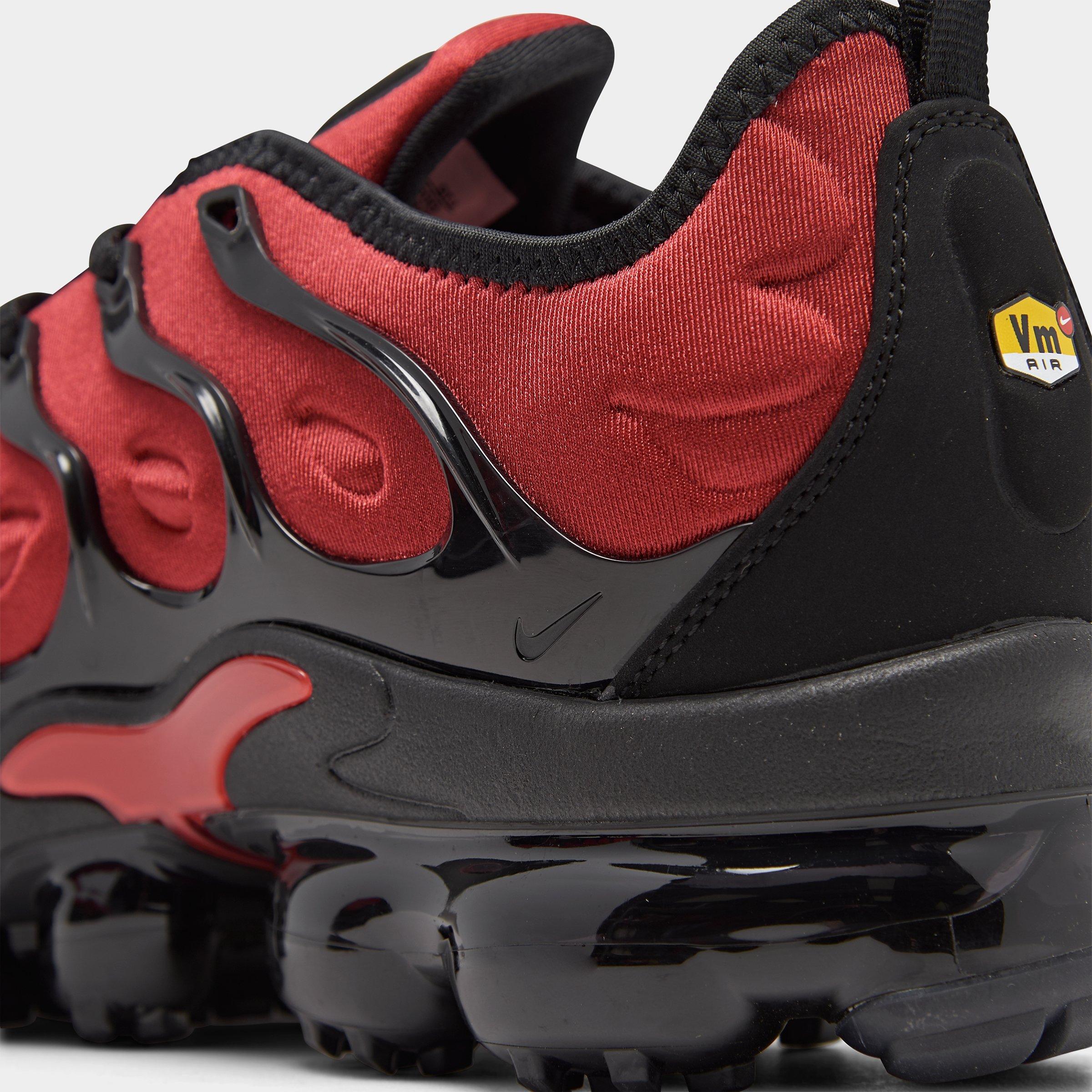 vapormax plus red and black