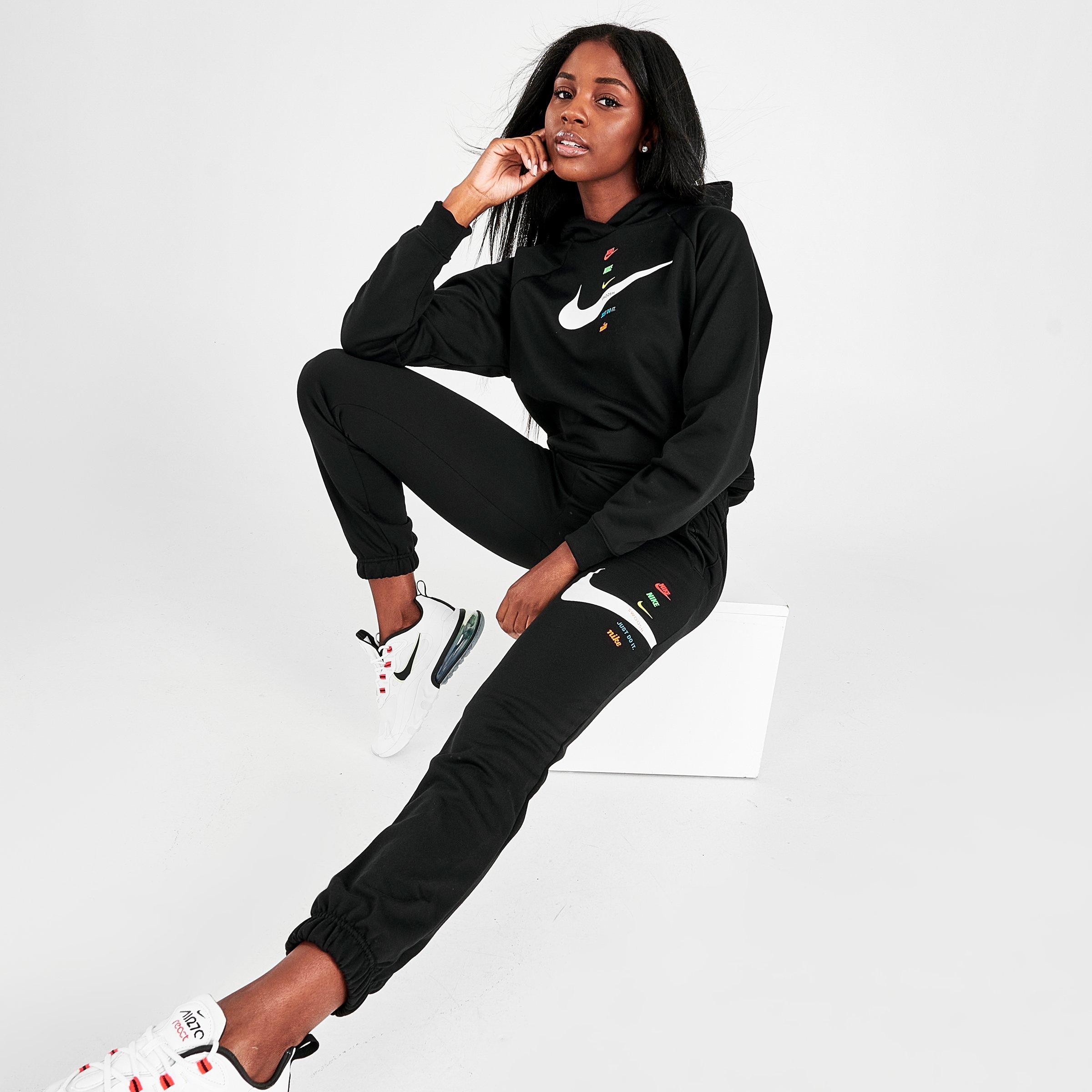 womens nike swoosh joggers