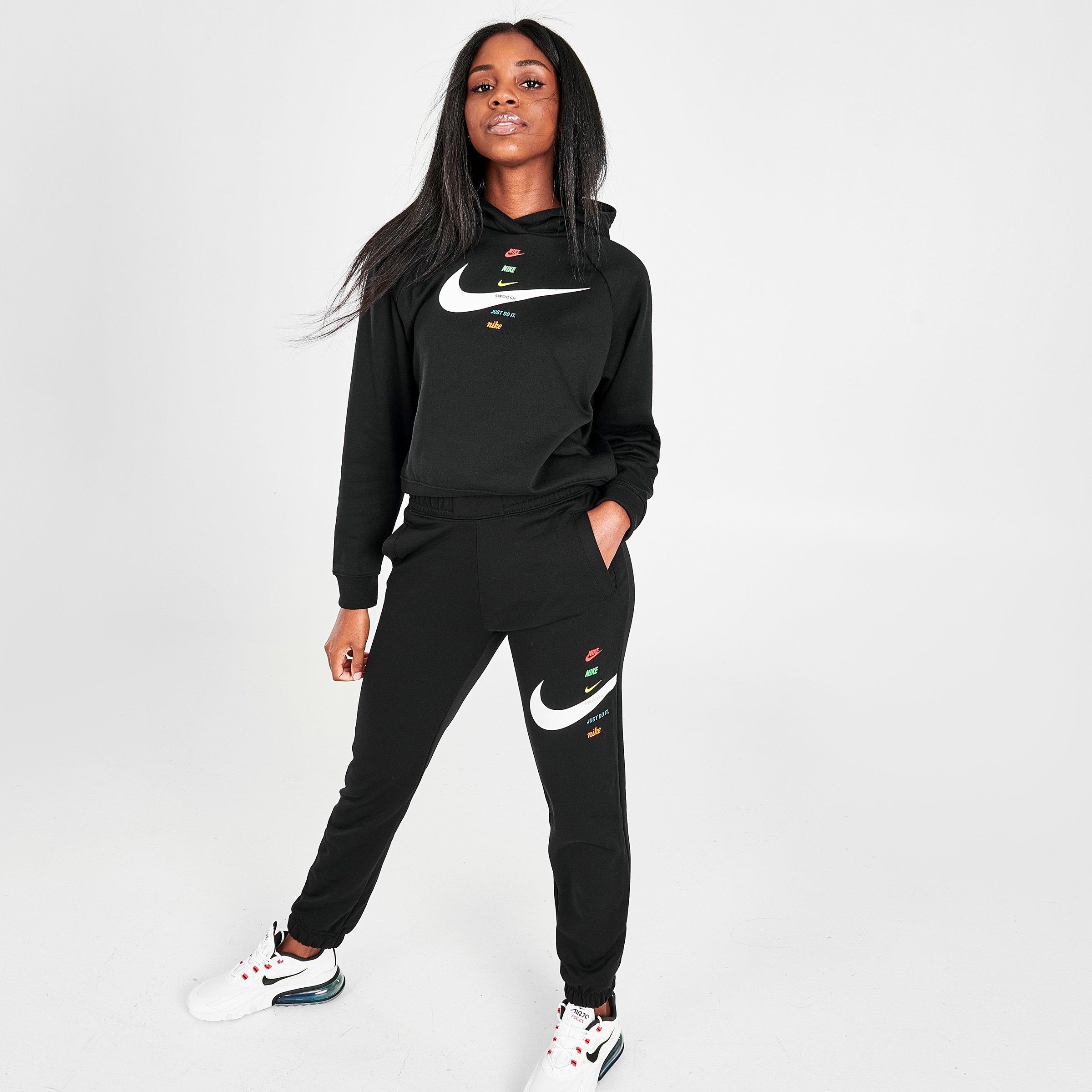 women's nike sportswear swoosh fleece jogger pants