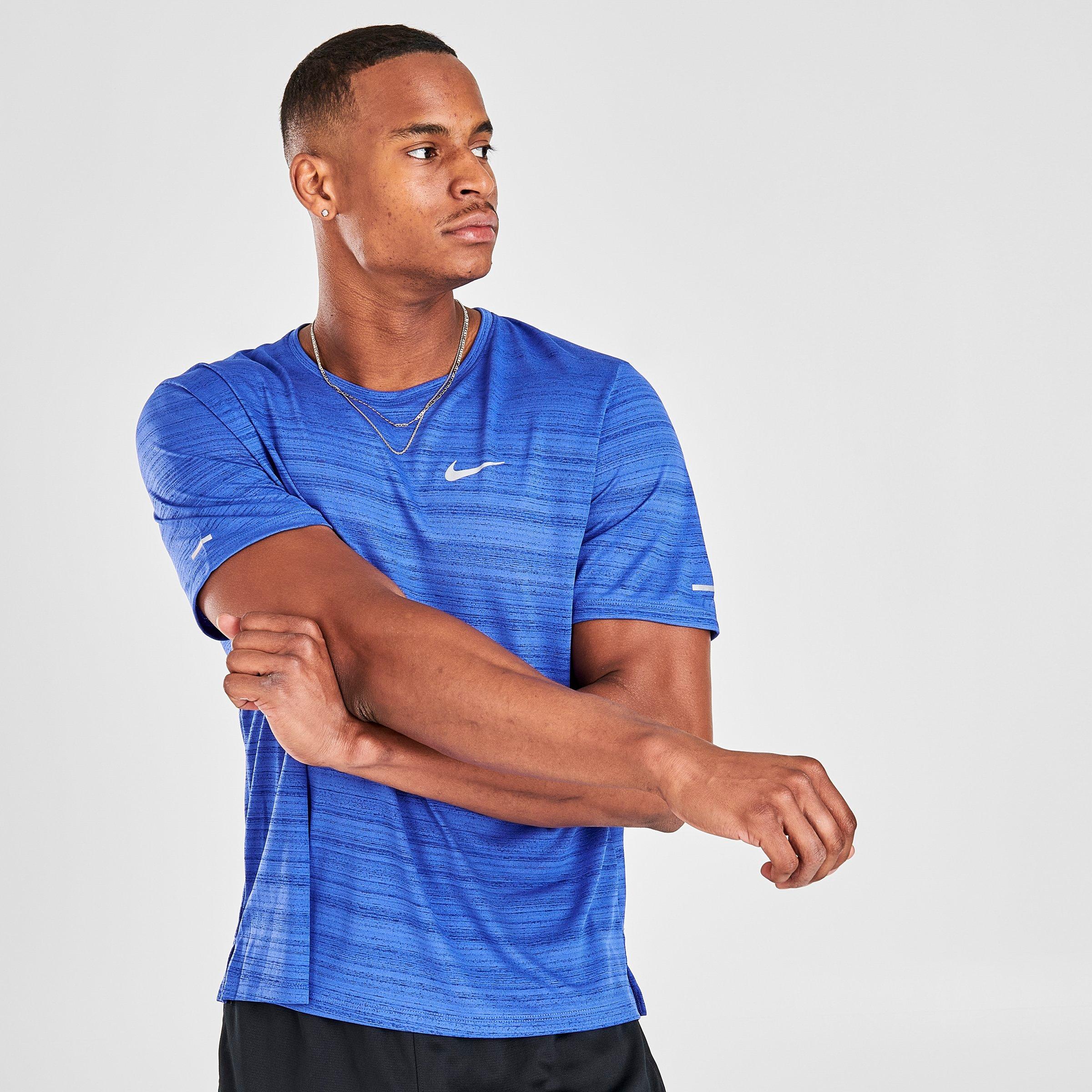 nike dri fit miler blue