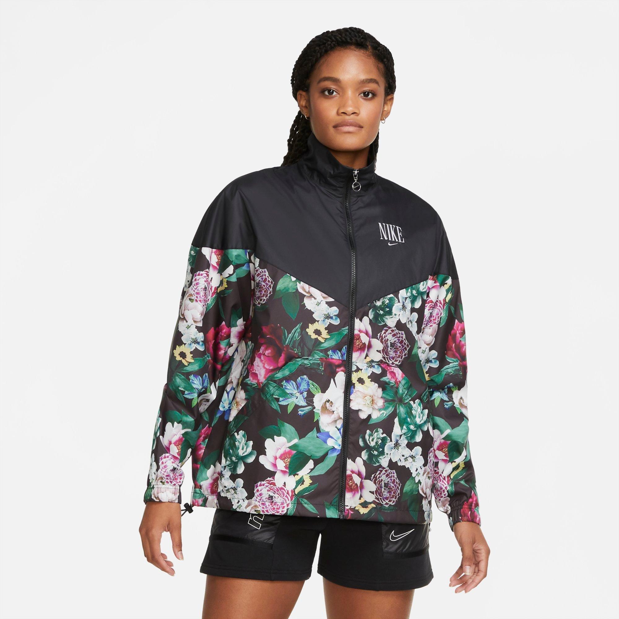 nike floral print jacket