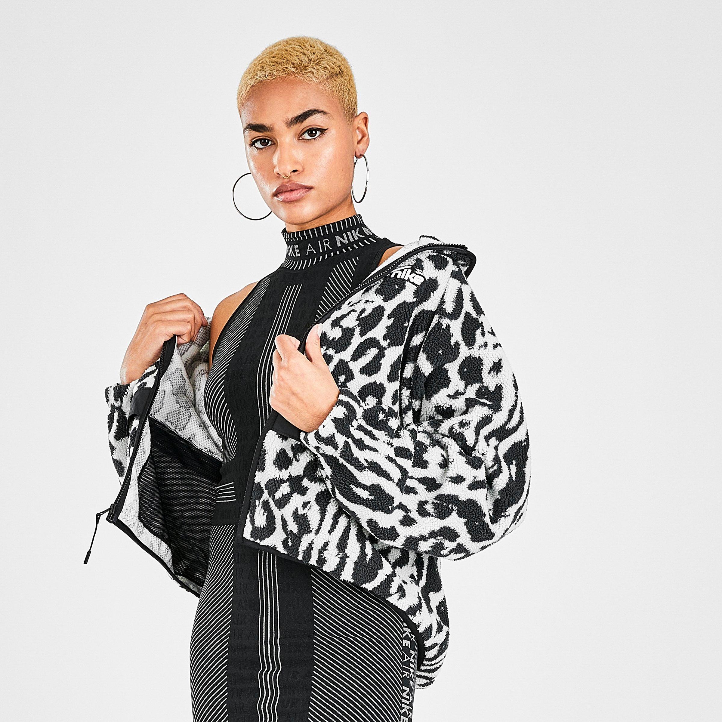 nike sportswear animal print jacket