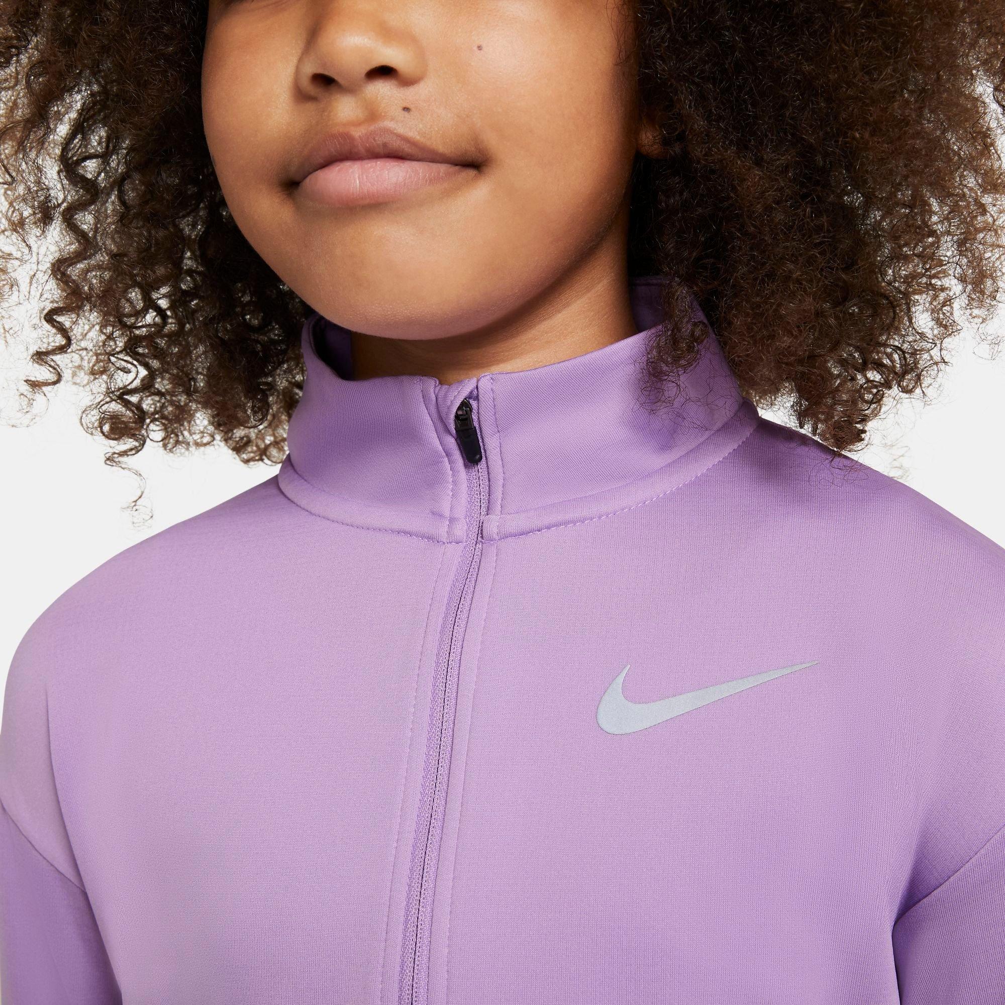 Girls' Nike Half-Zip Long-Sleeve 