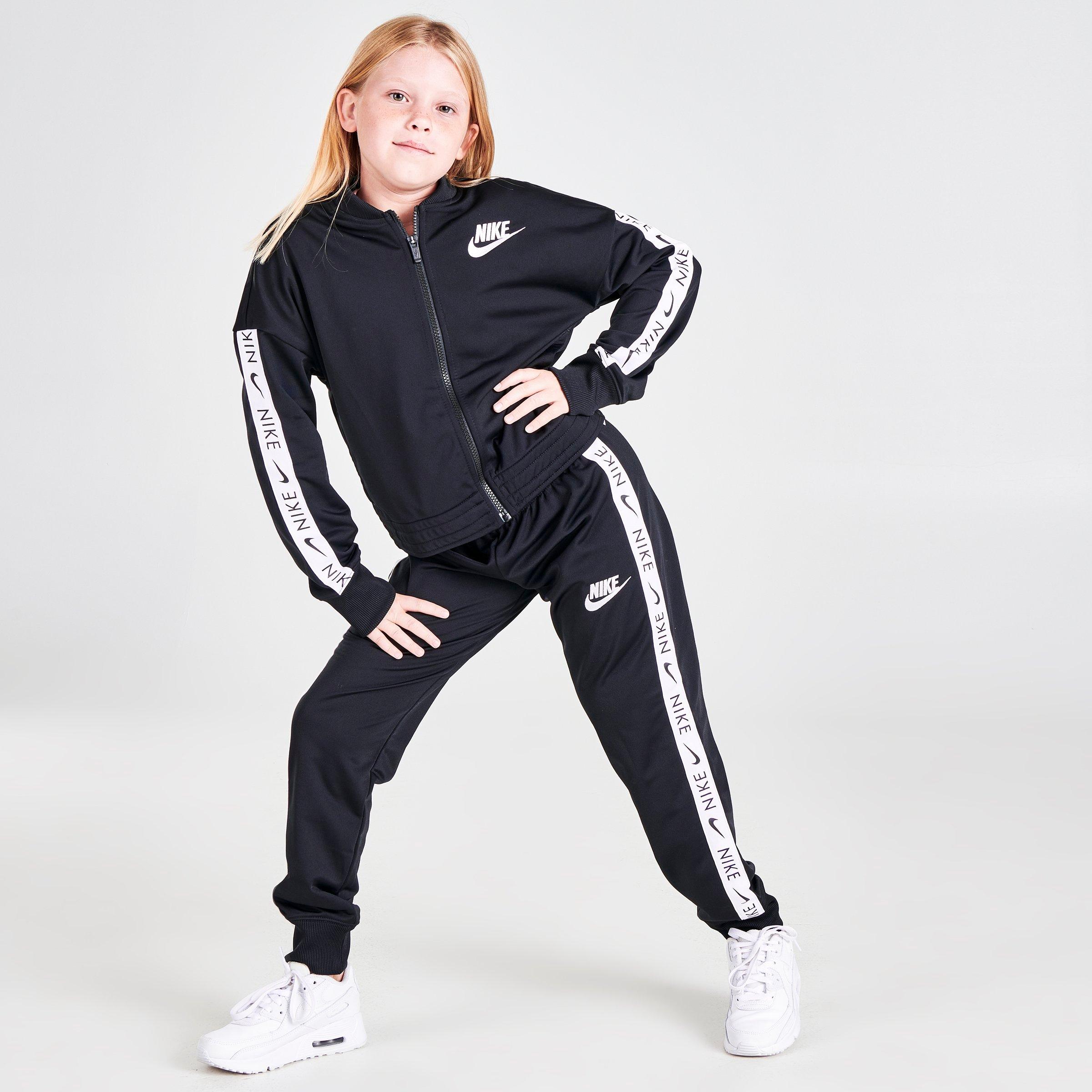 jd black nike tracksuit