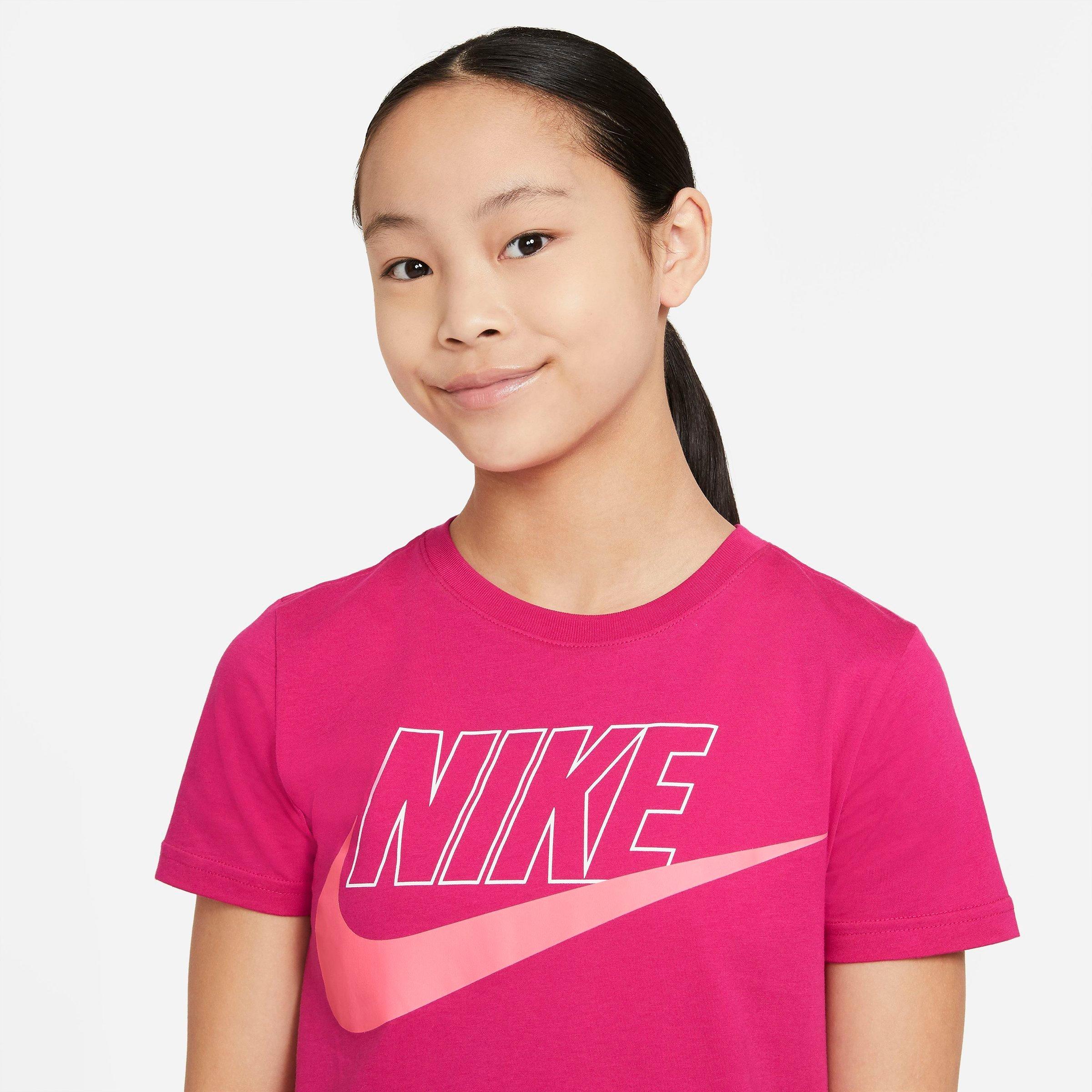pink nike t shirt dress