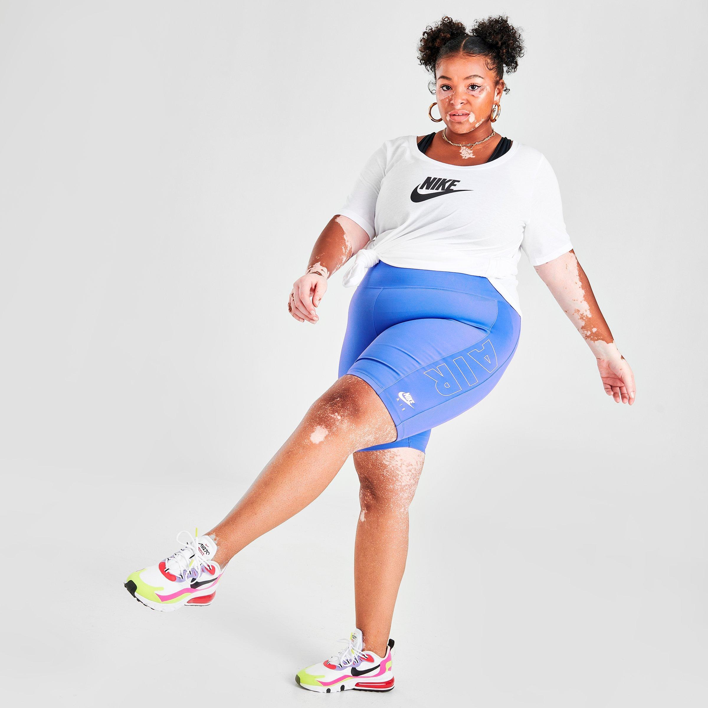 nike air biker shorts plus size