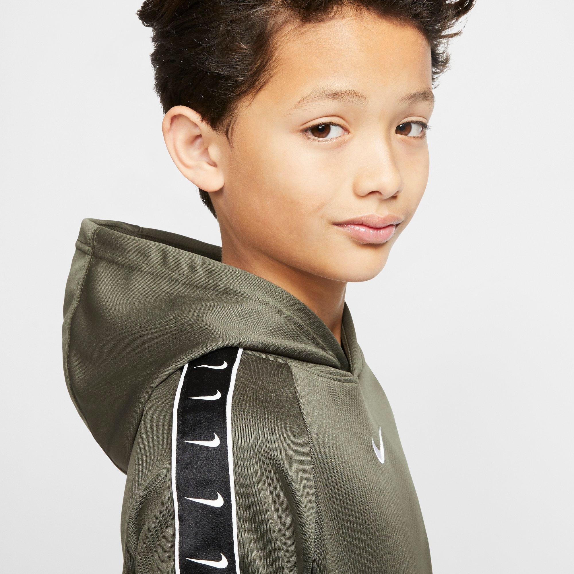nike sportswear swoosh tape hoodie