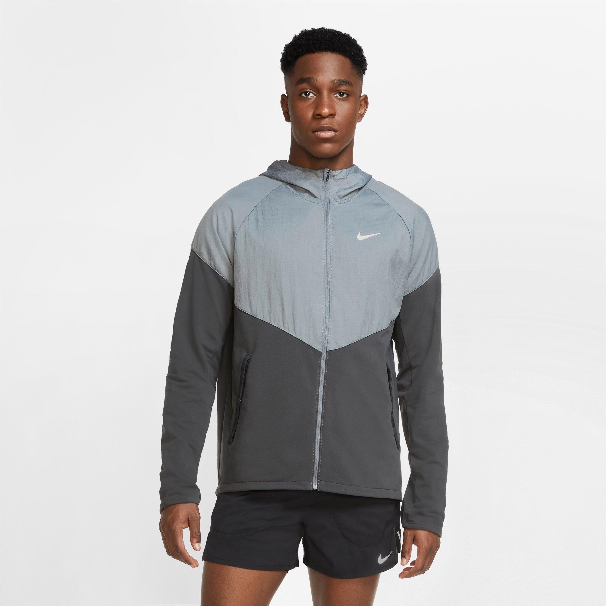 nike therma jacket grey