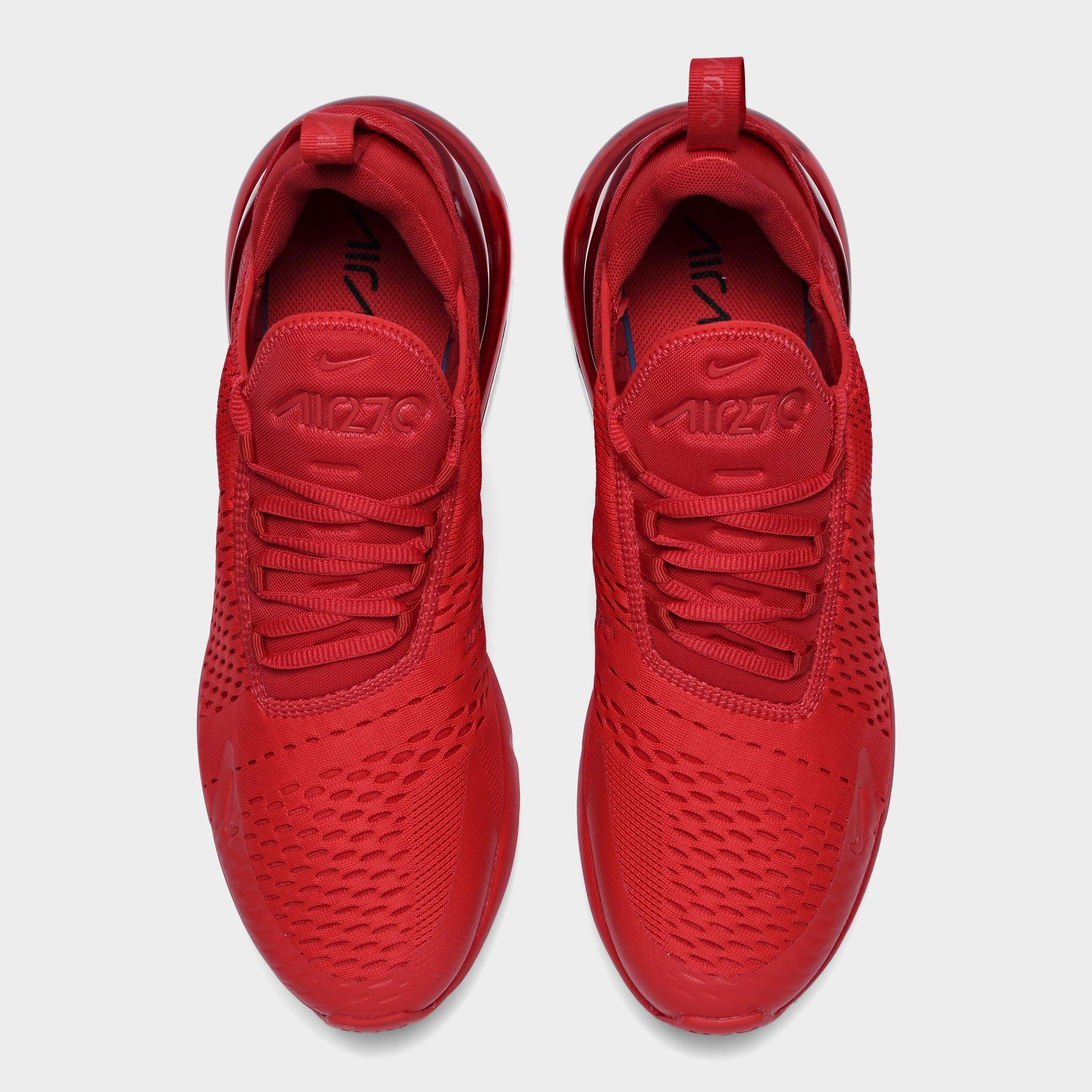 all red nike air max 270
