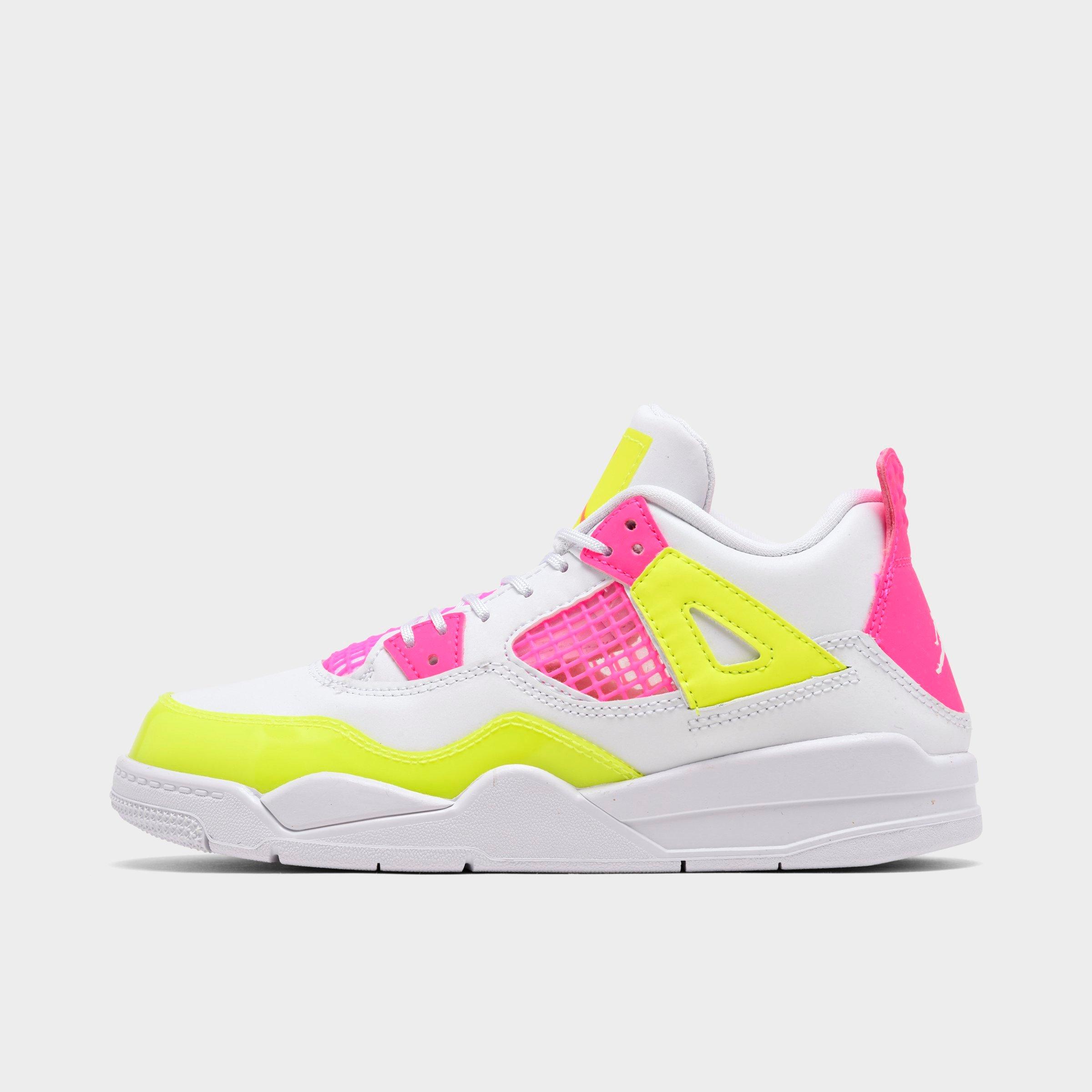 kids pink basketball shoes