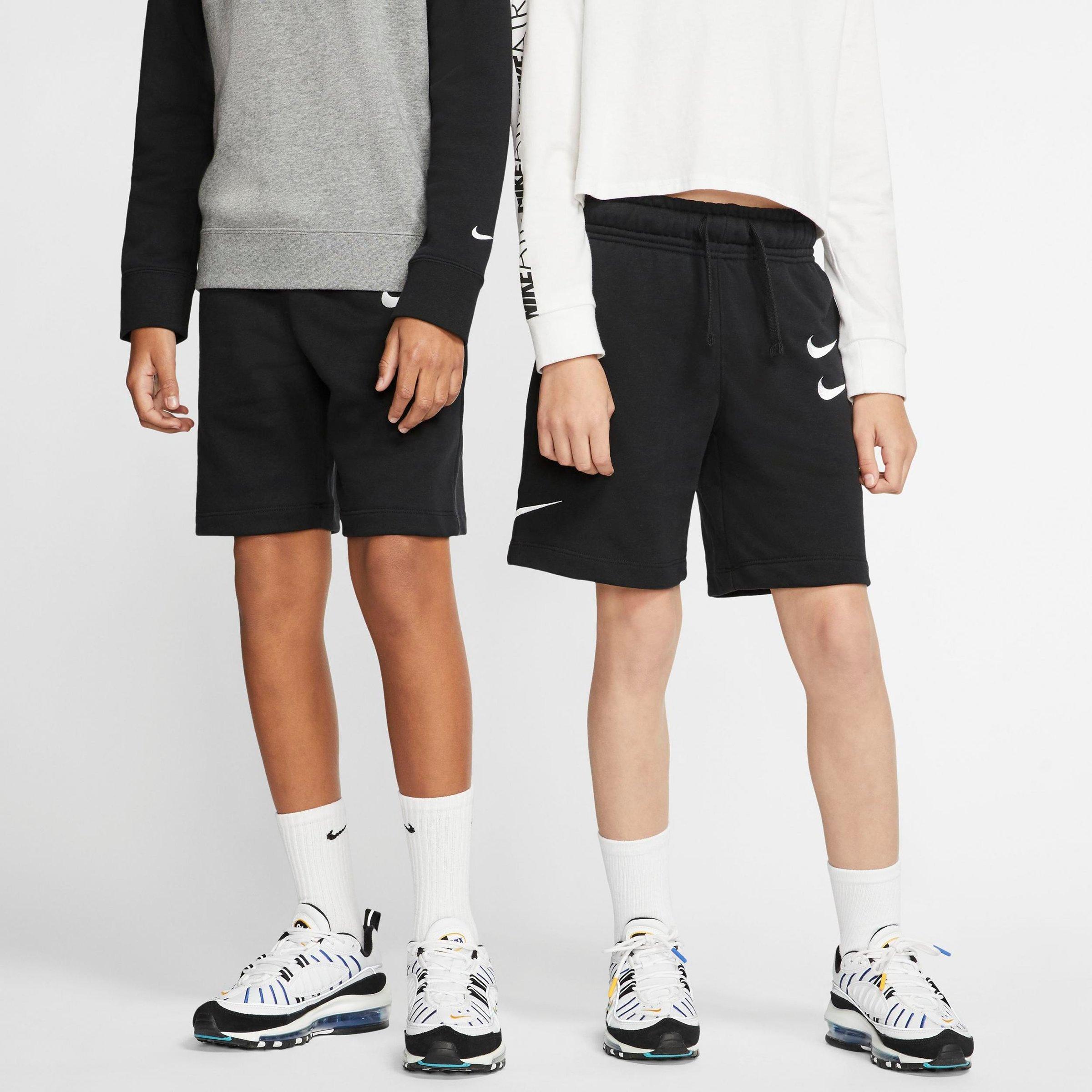 short nike double swoosh