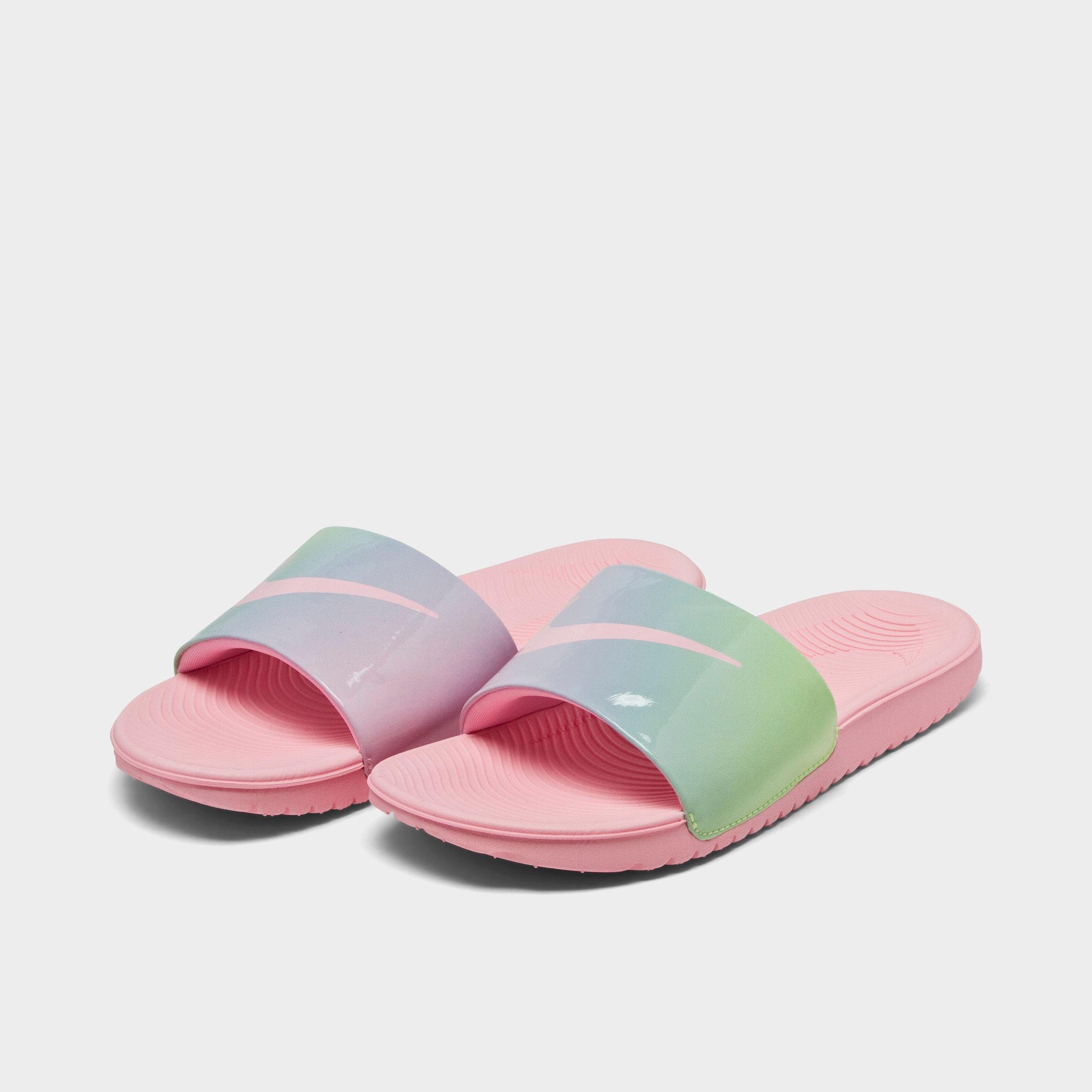 tie dye nike slides