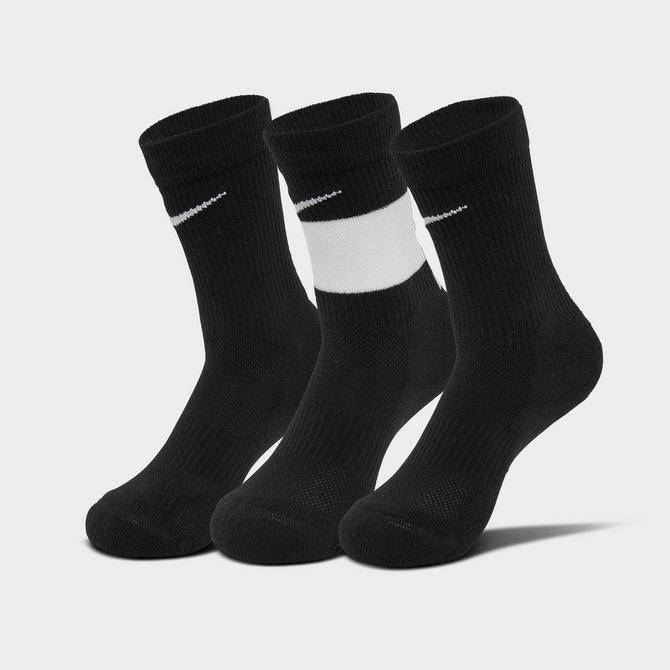 Kids Nike Elite 3 Pack Basketball Crew Socks