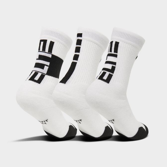 Nike NBA CREW Elite Socks White - white/black