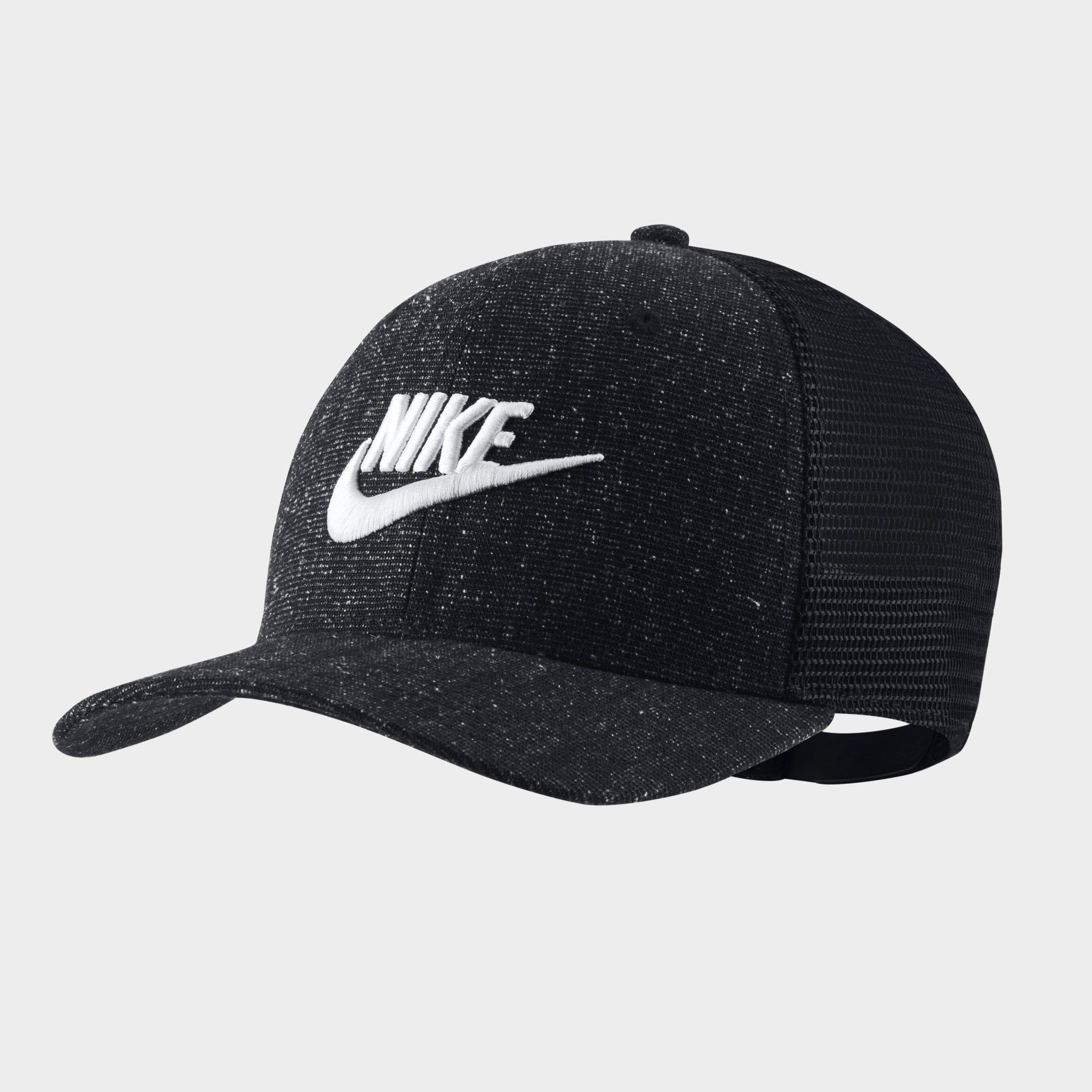 nike trucker hat black