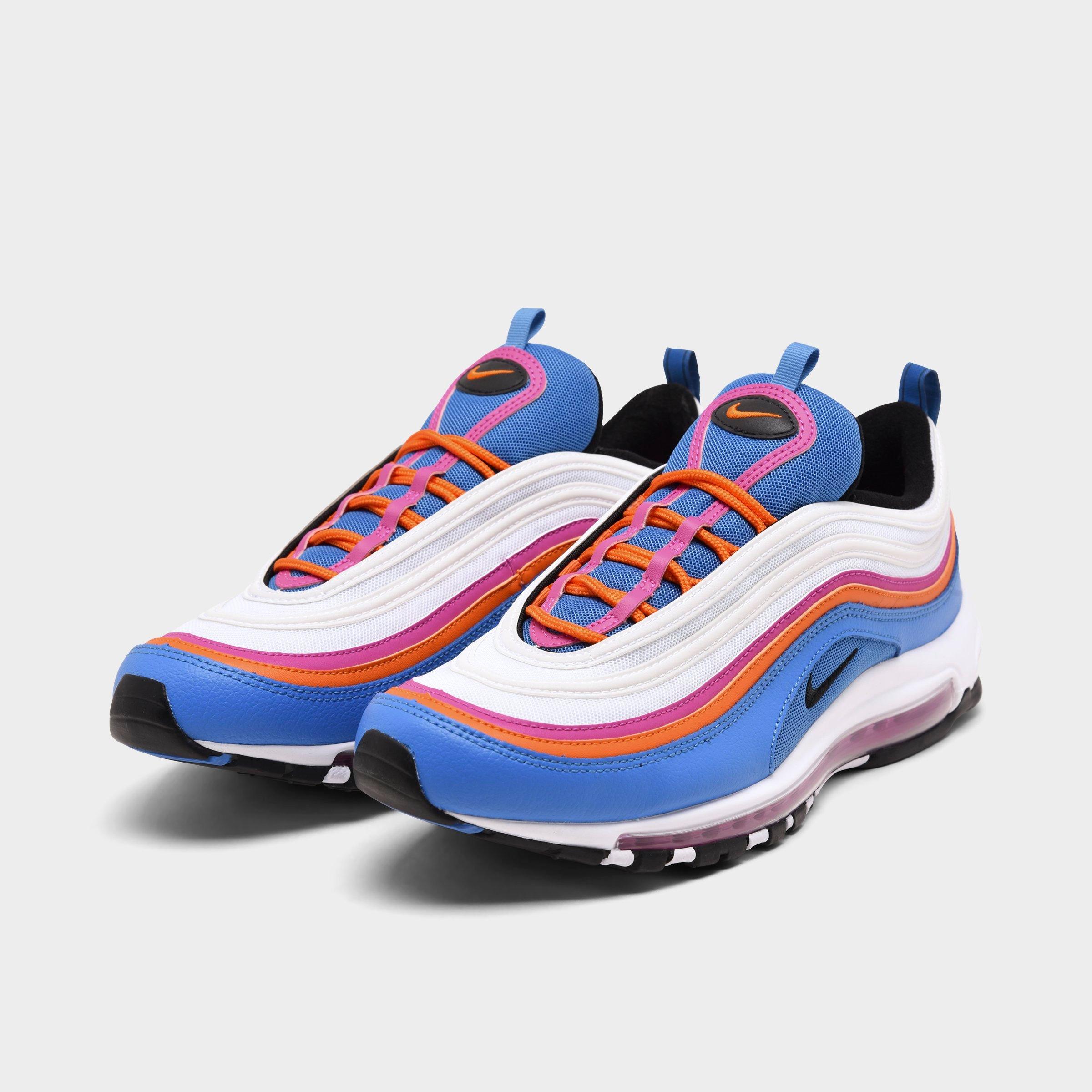 orange and blue air max 97