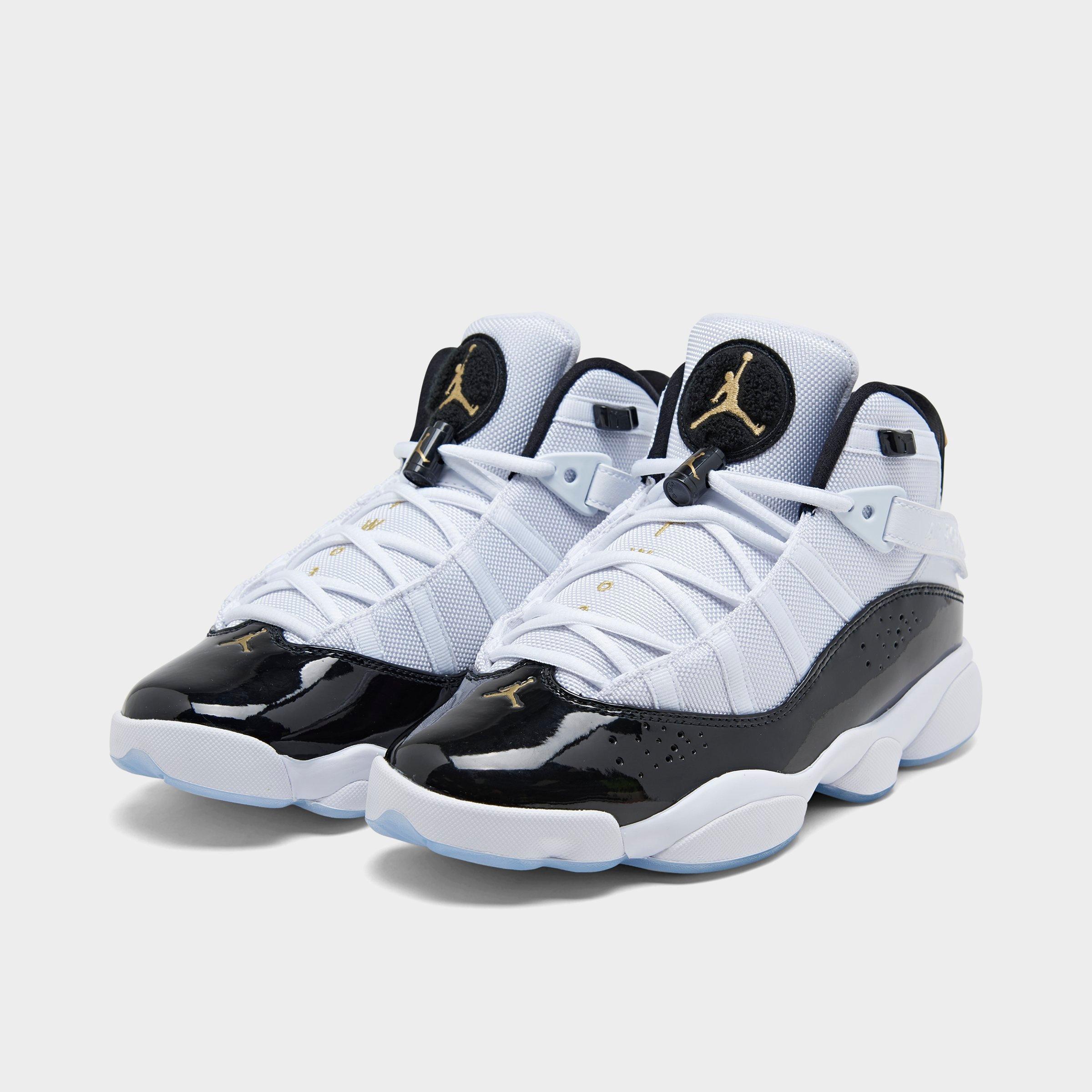 jordan six rings black and gold